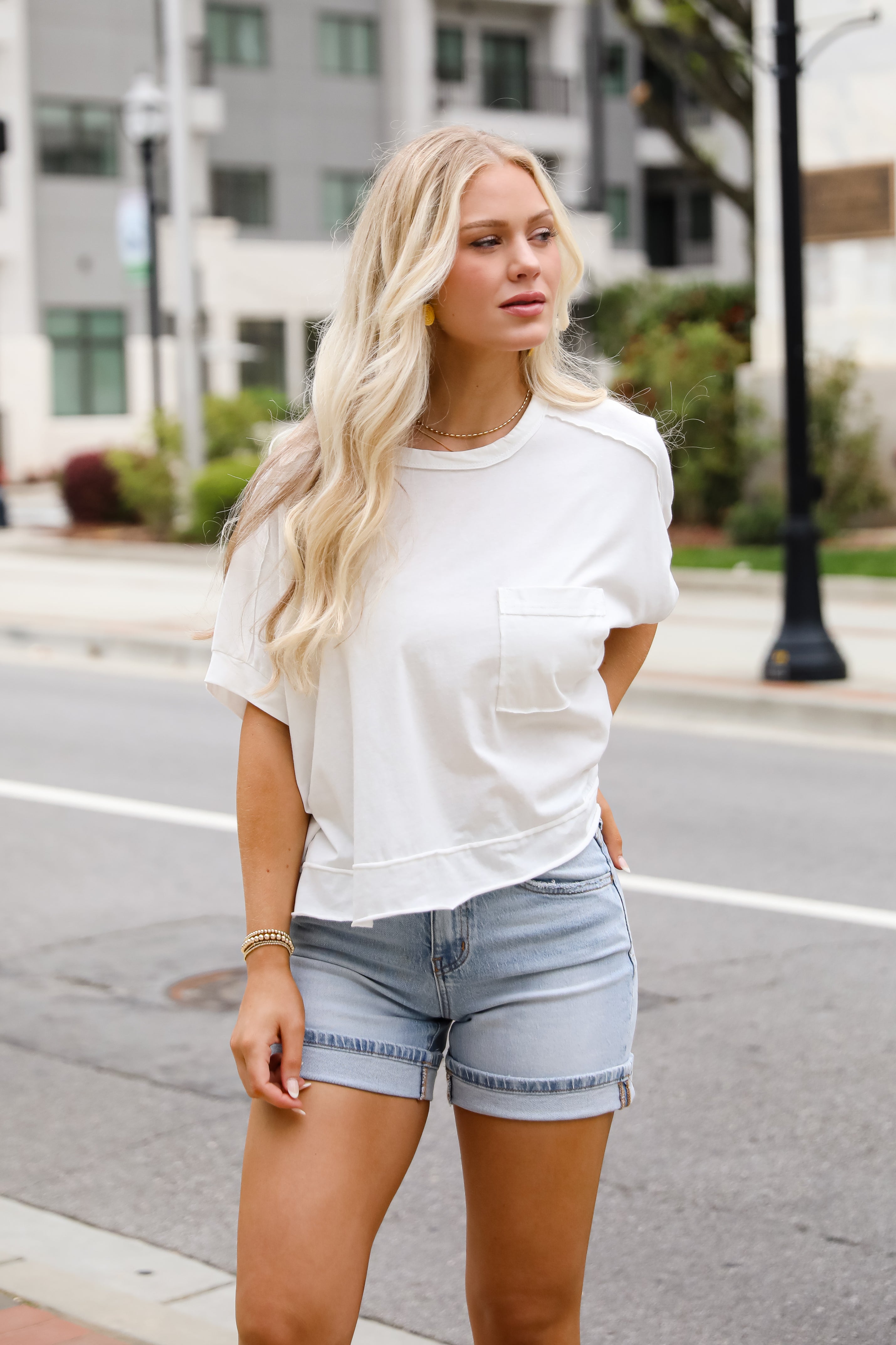 Callie Acid Washed Tee