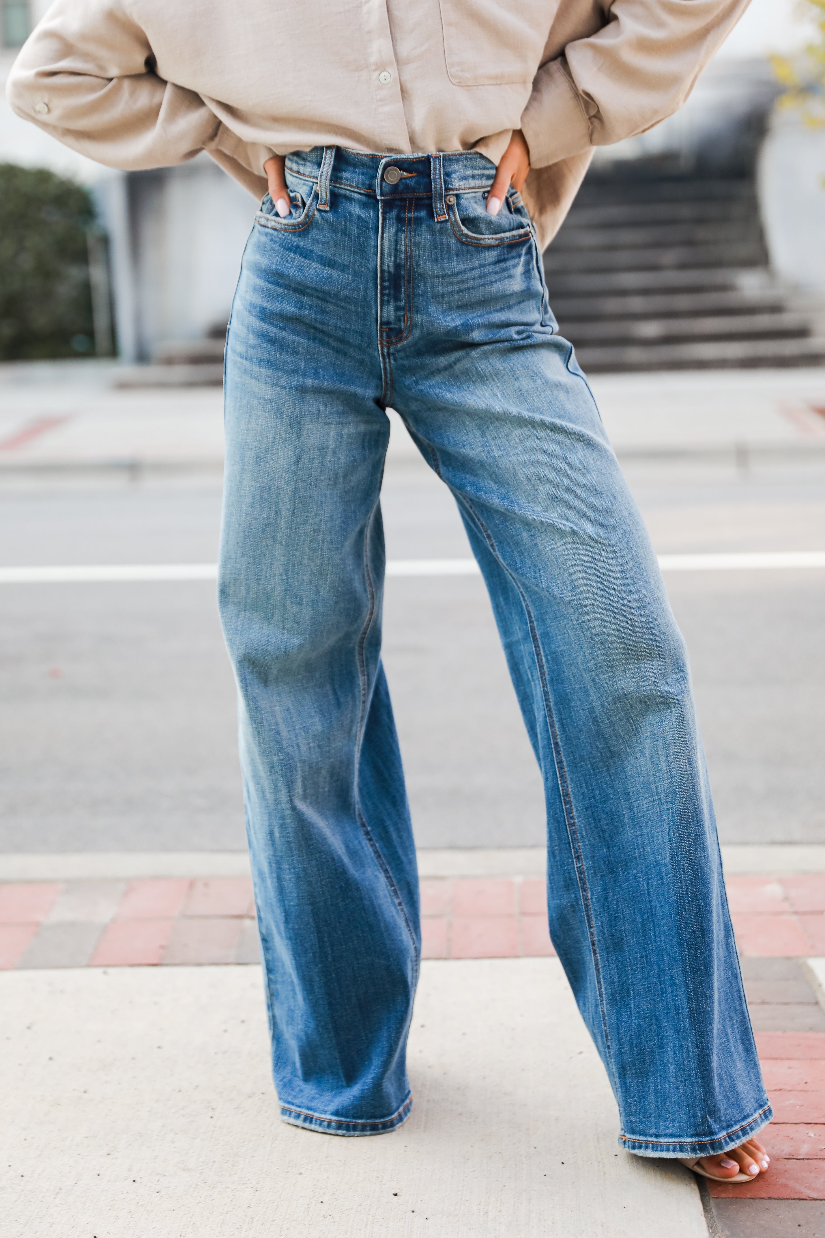 Jeans Leg Trendy ShopDressUp Wash Up Dress Wide | Medium –
