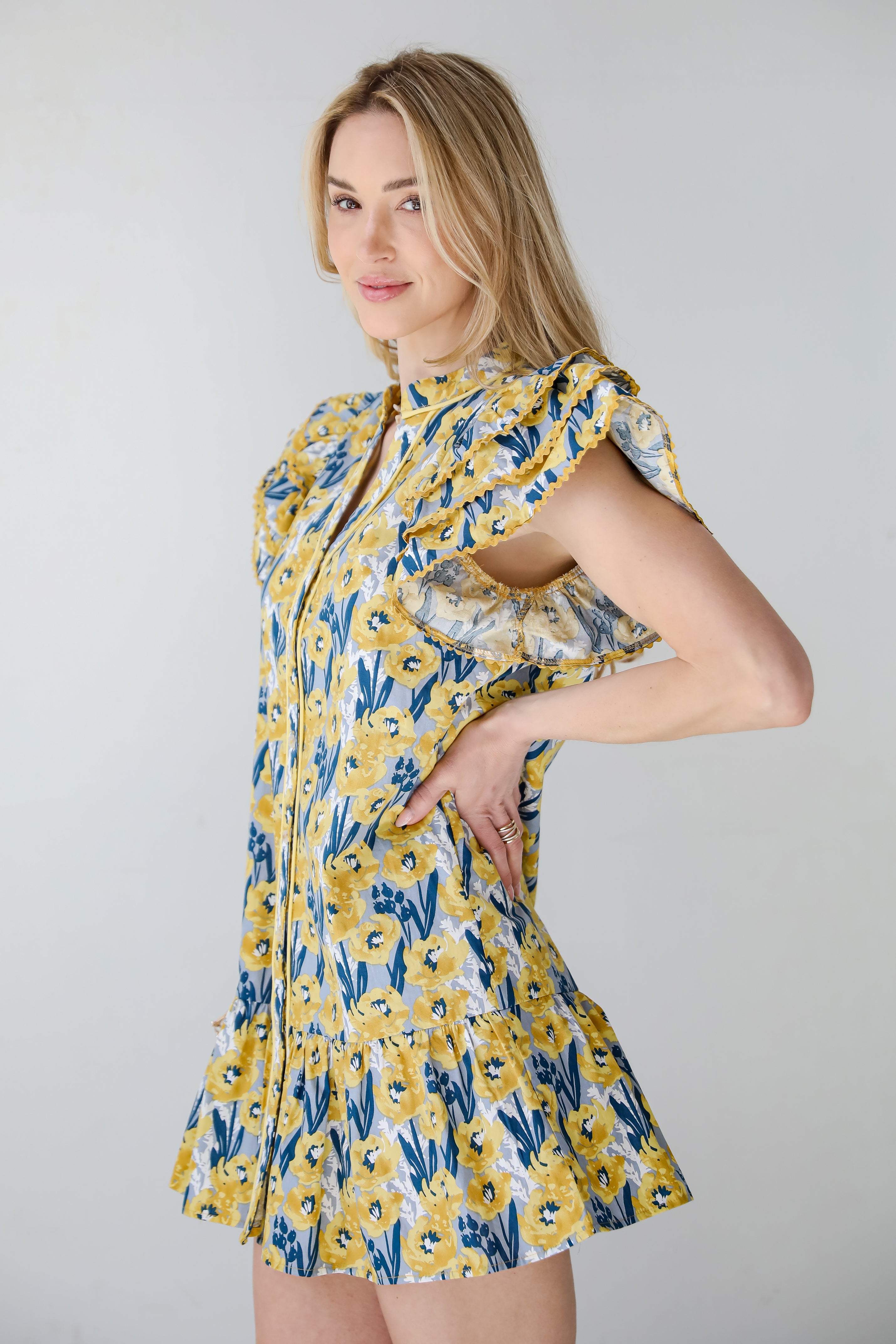 Playfully Posh Floral Mini Dress
