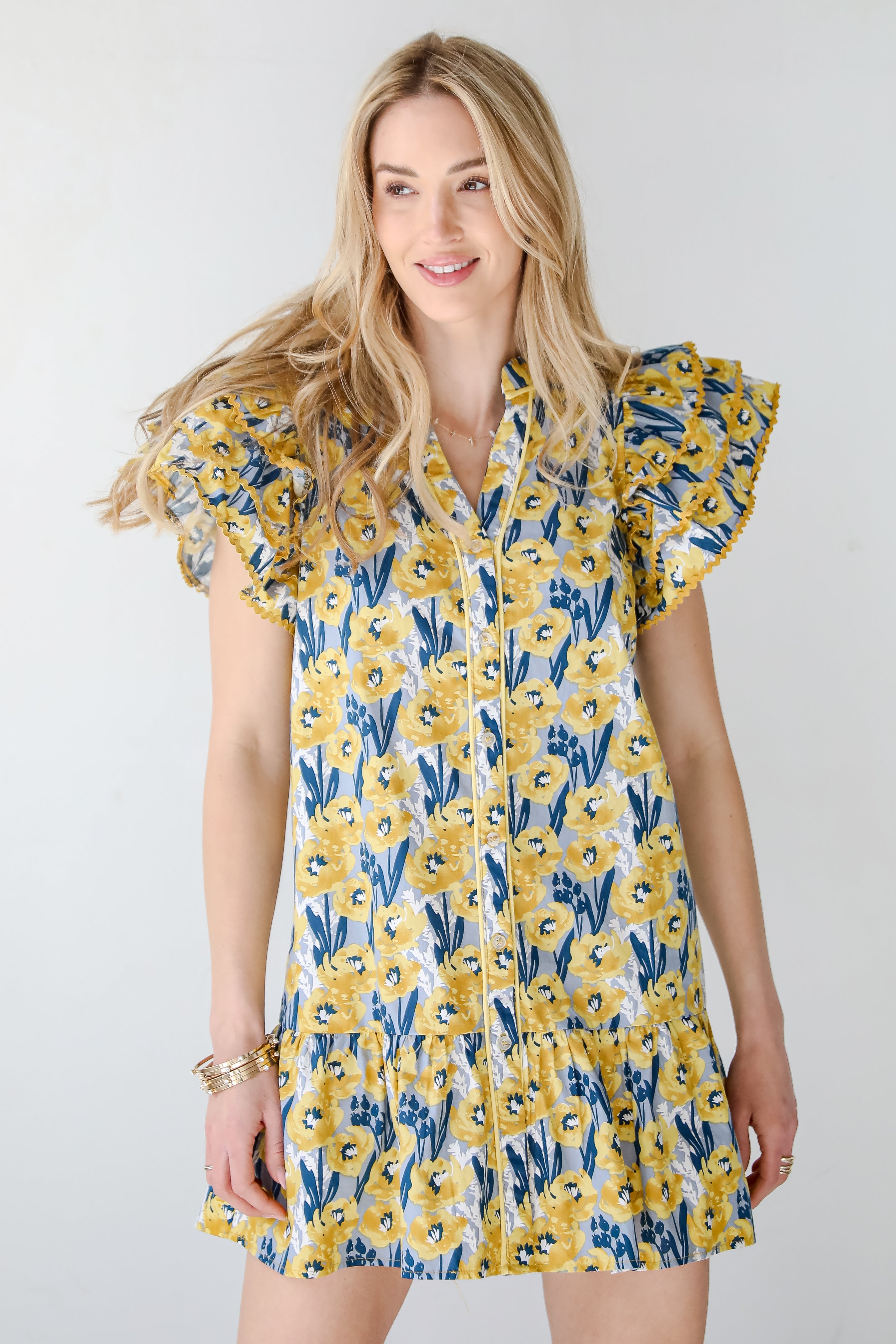 Playfully Posh Floral Mini Dress
