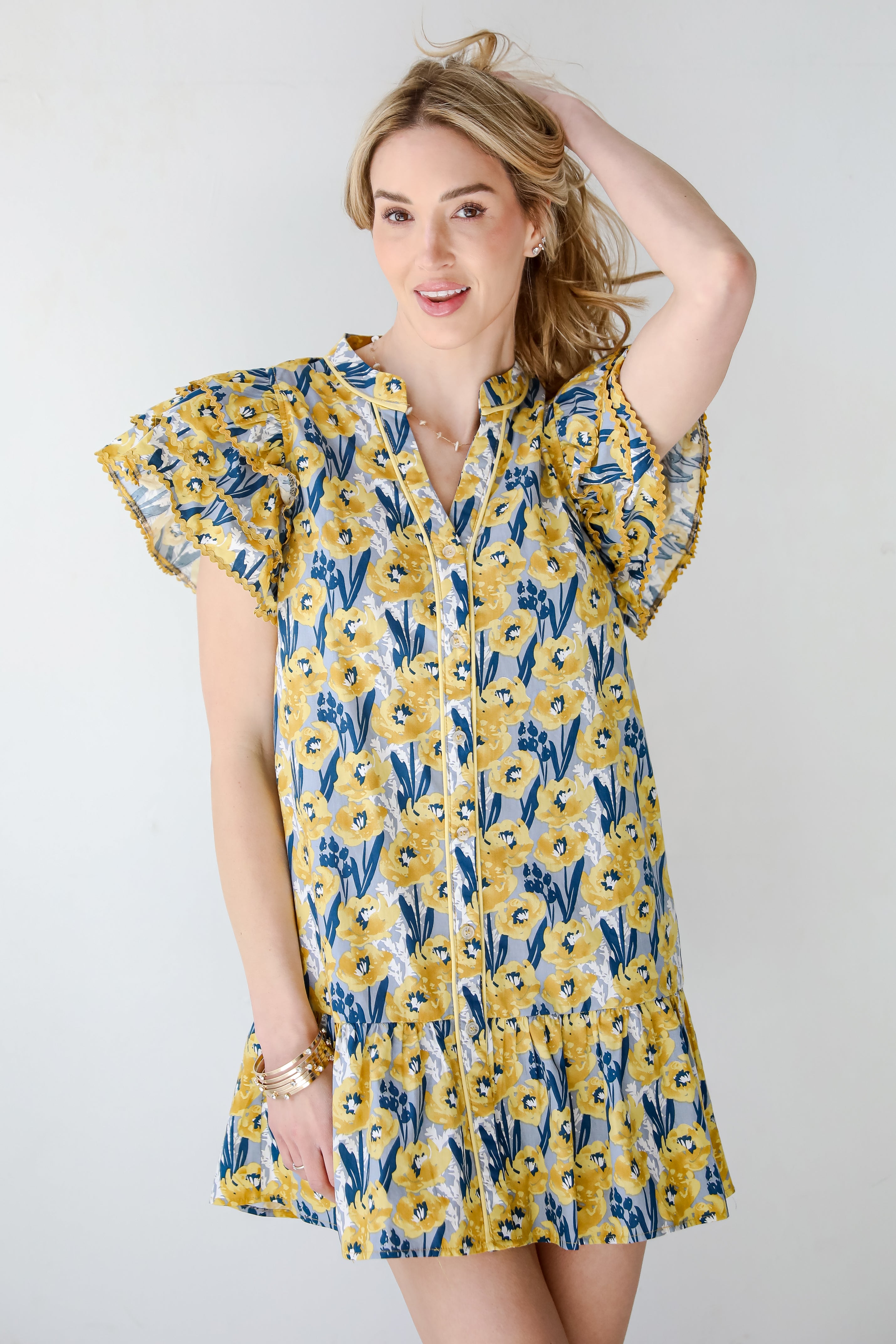 Playfully Posh Floral Mini Dress