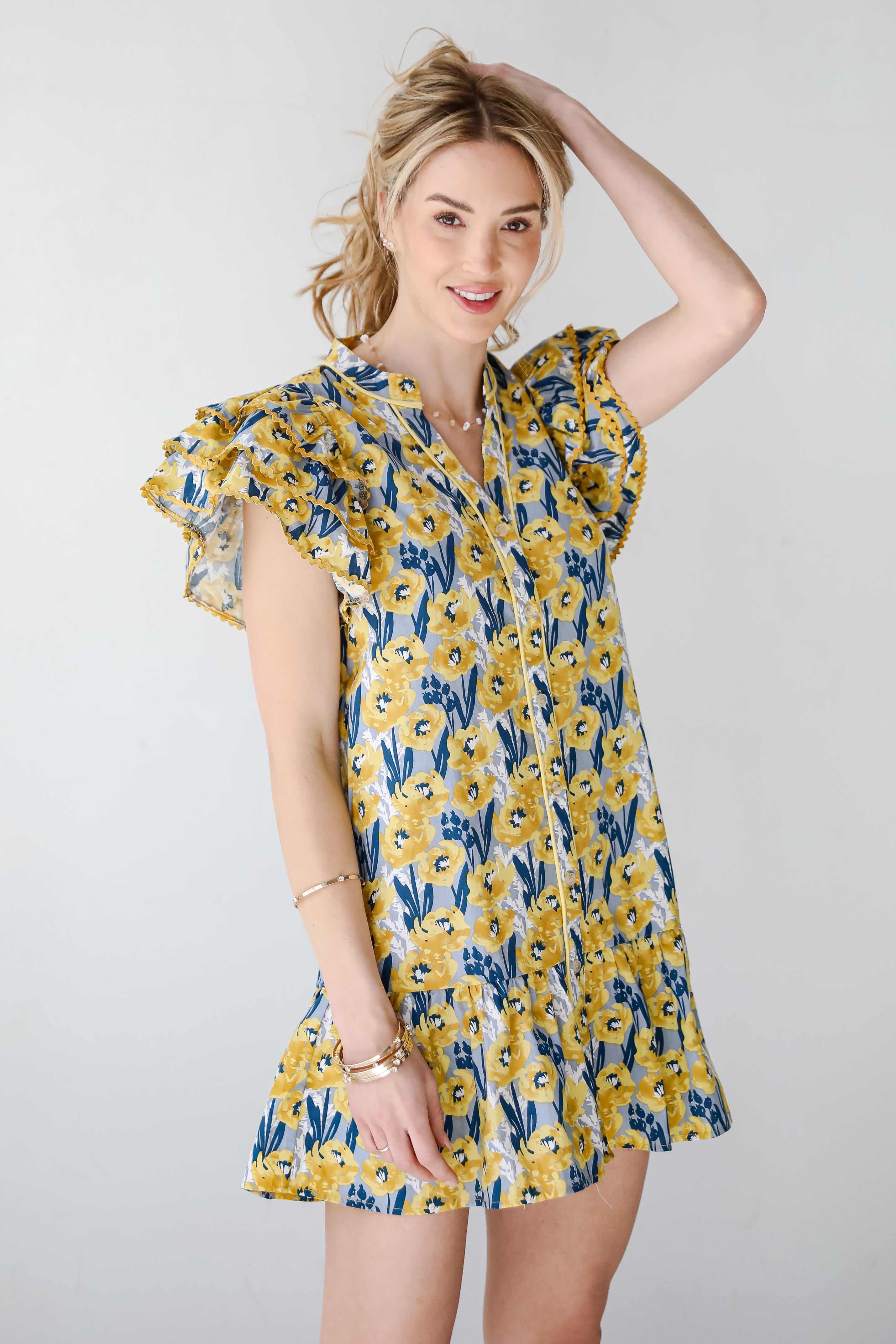 Playfully Posh Floral Mini Dress