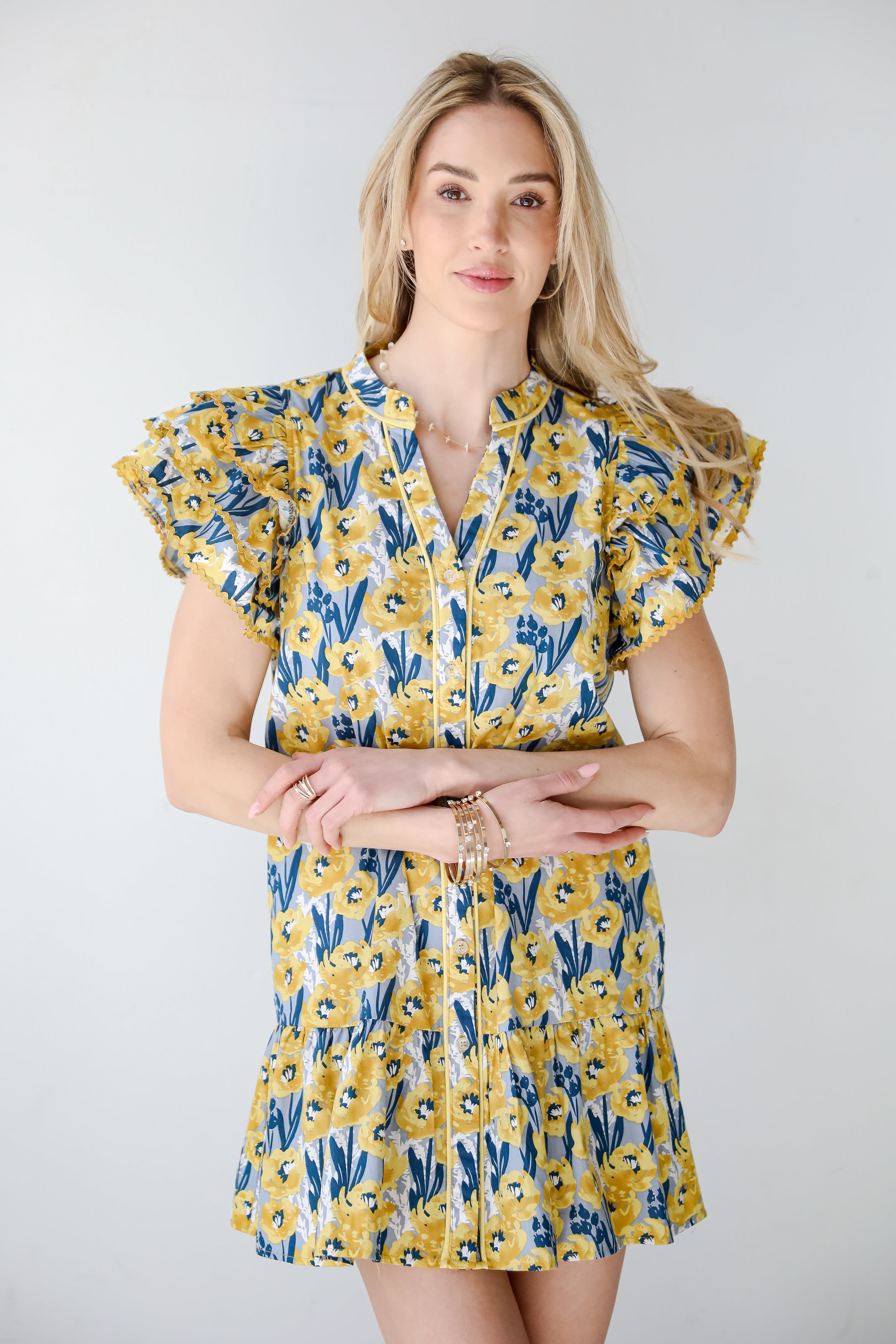 Playfully Posh Floral Mini Dress