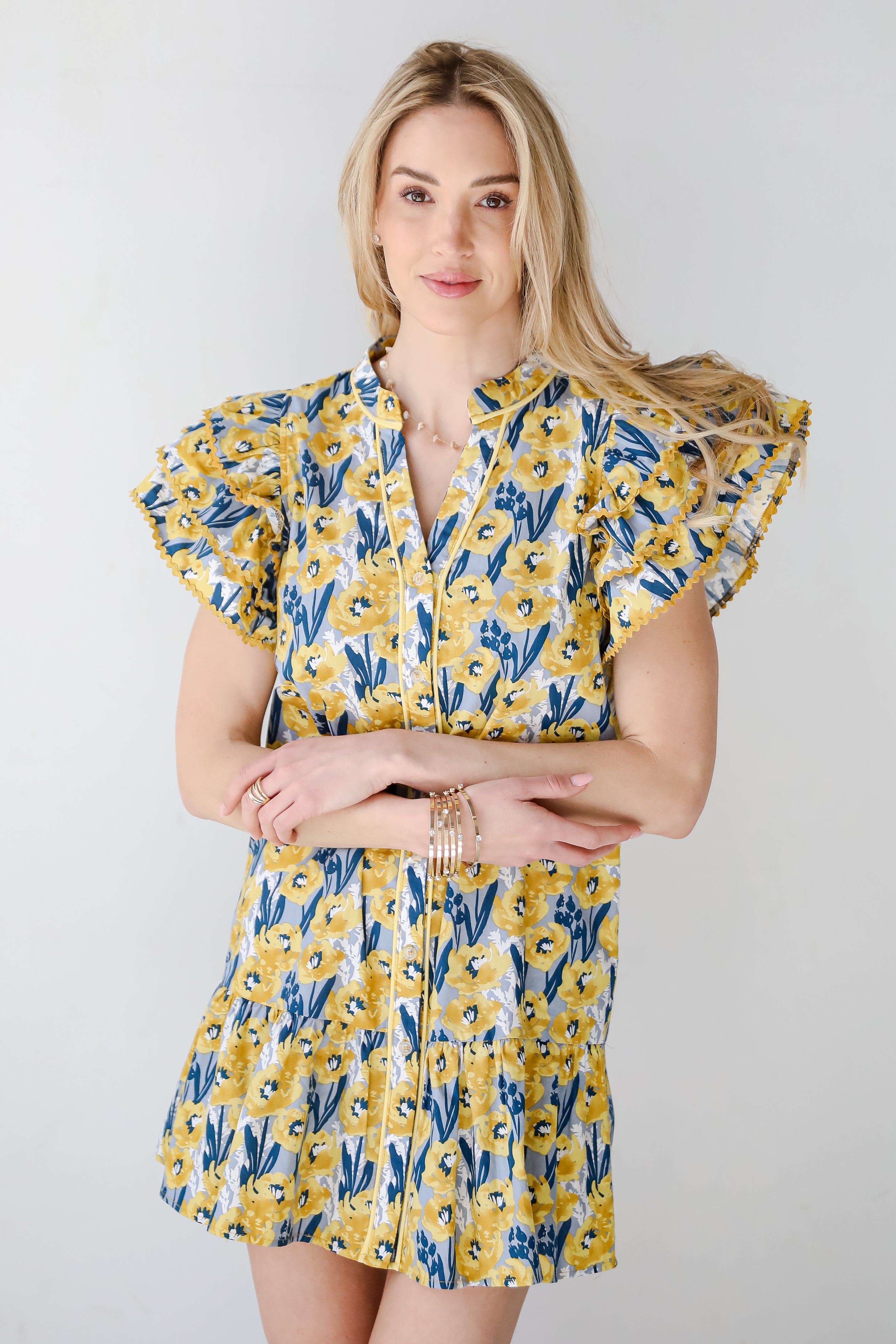Playfully Posh Floral Mini Dress