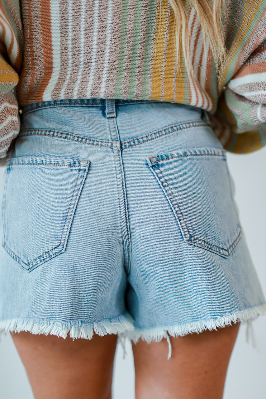 Sloane Distressed Denim Shorts