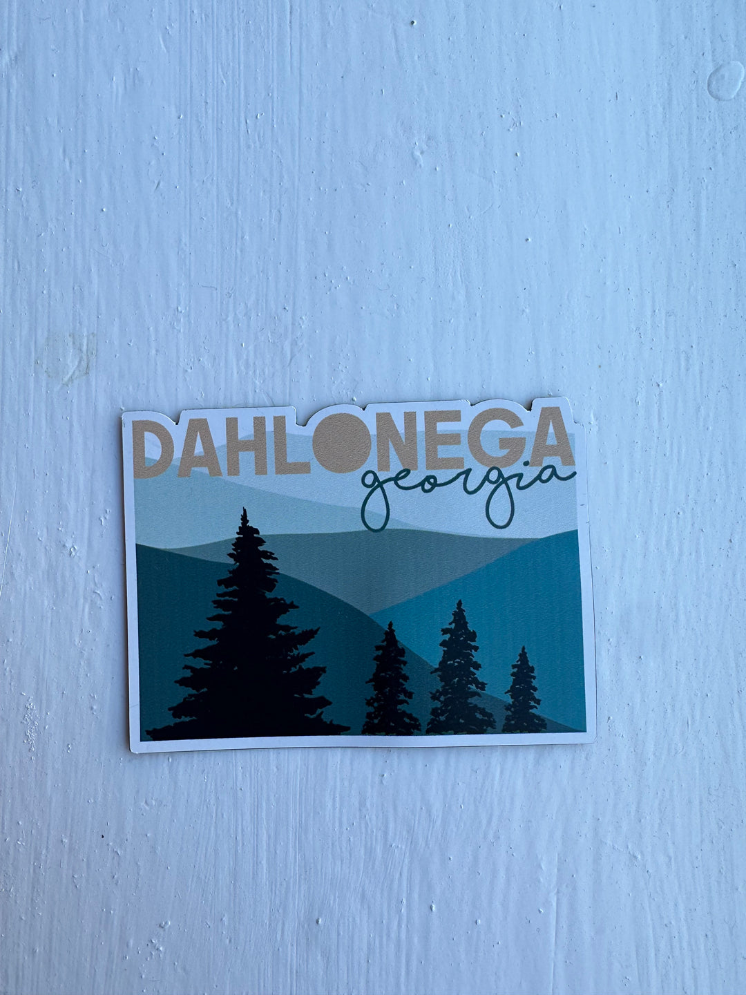 Dahlonega Georgia Mountain Scene Magnet flat lay