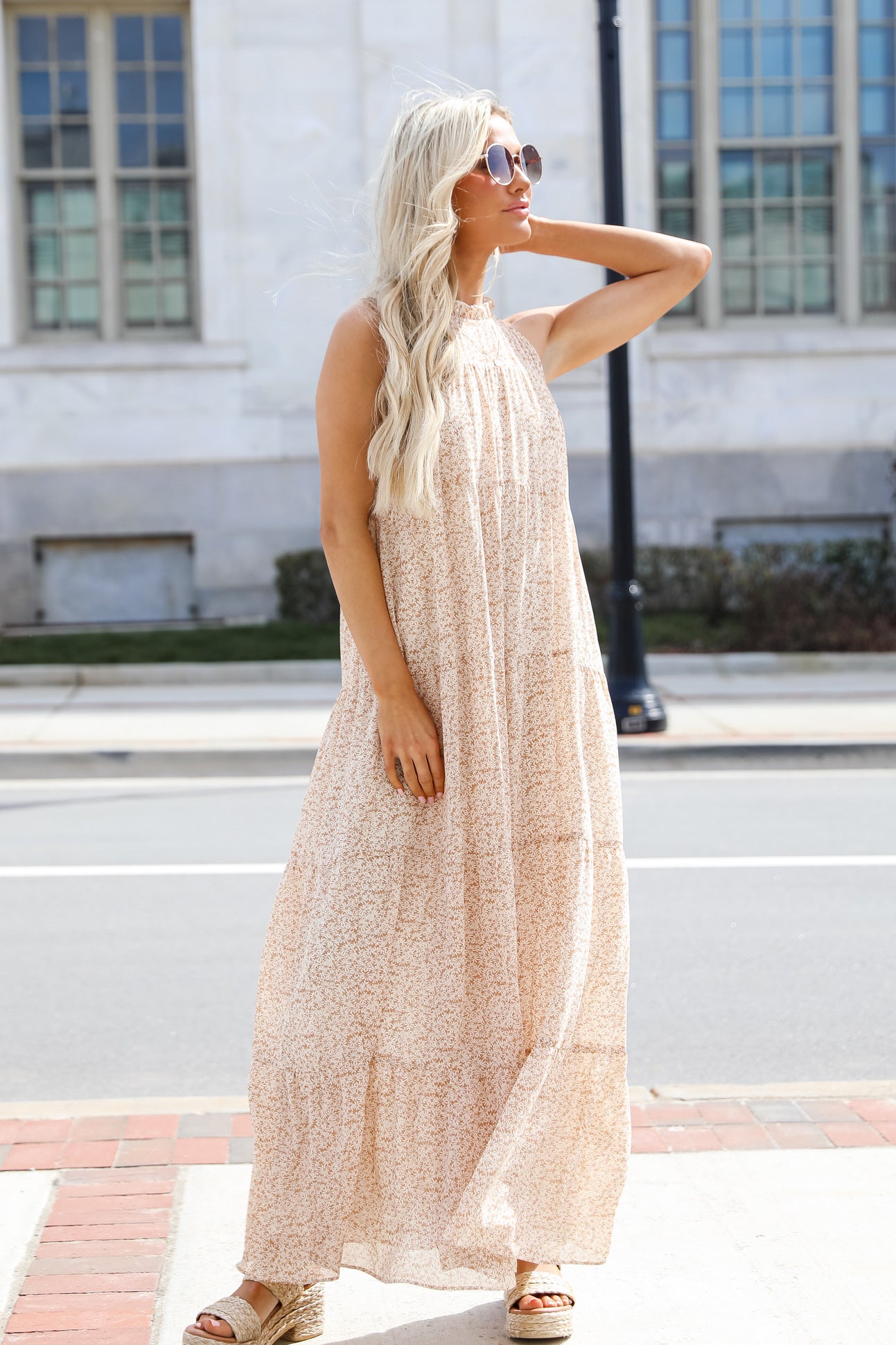 FINAL SALE - Tea Party Floral Maxi Dress