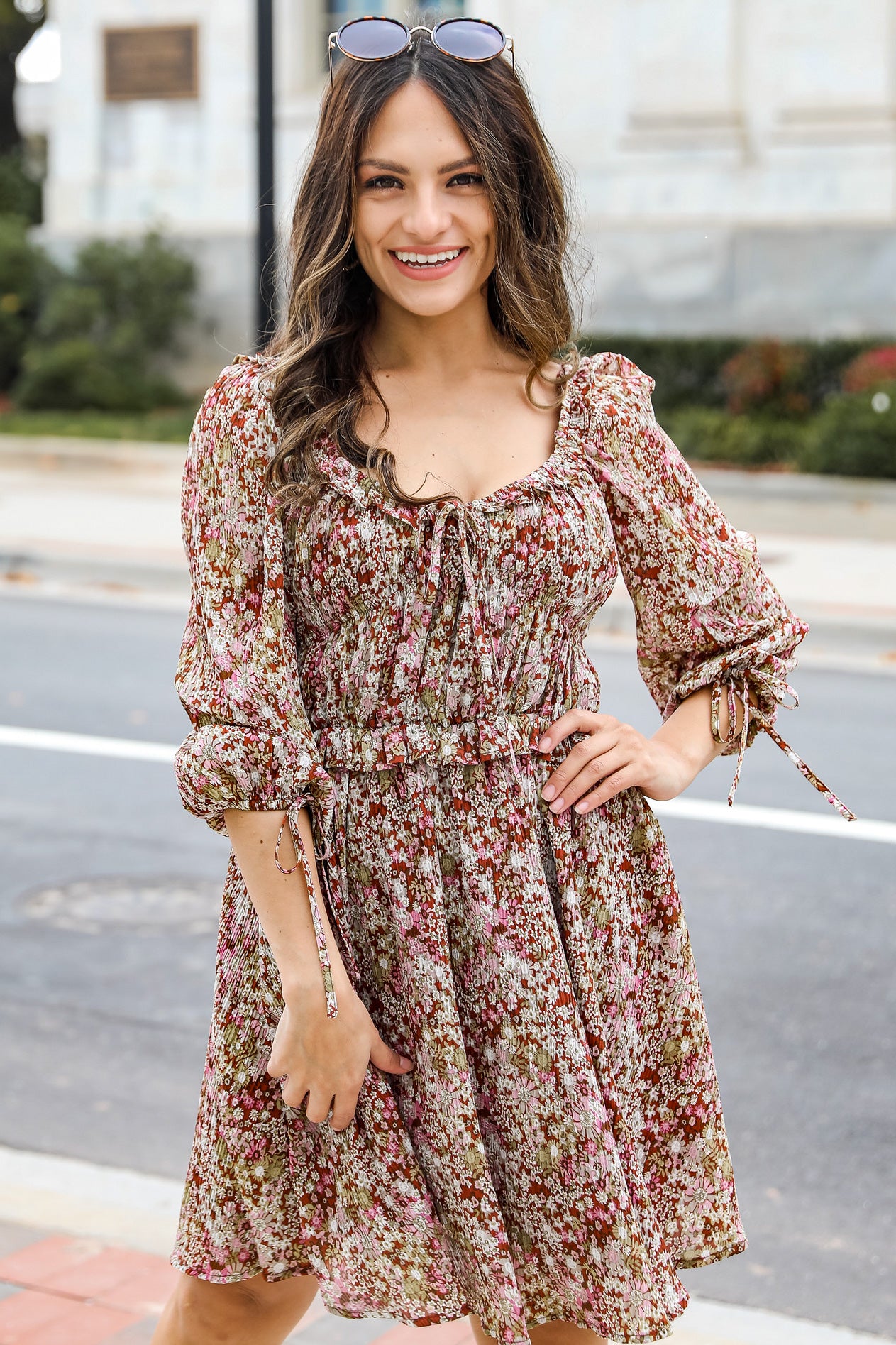 FINAL SALE - Compelling Love Floral Mini Dress