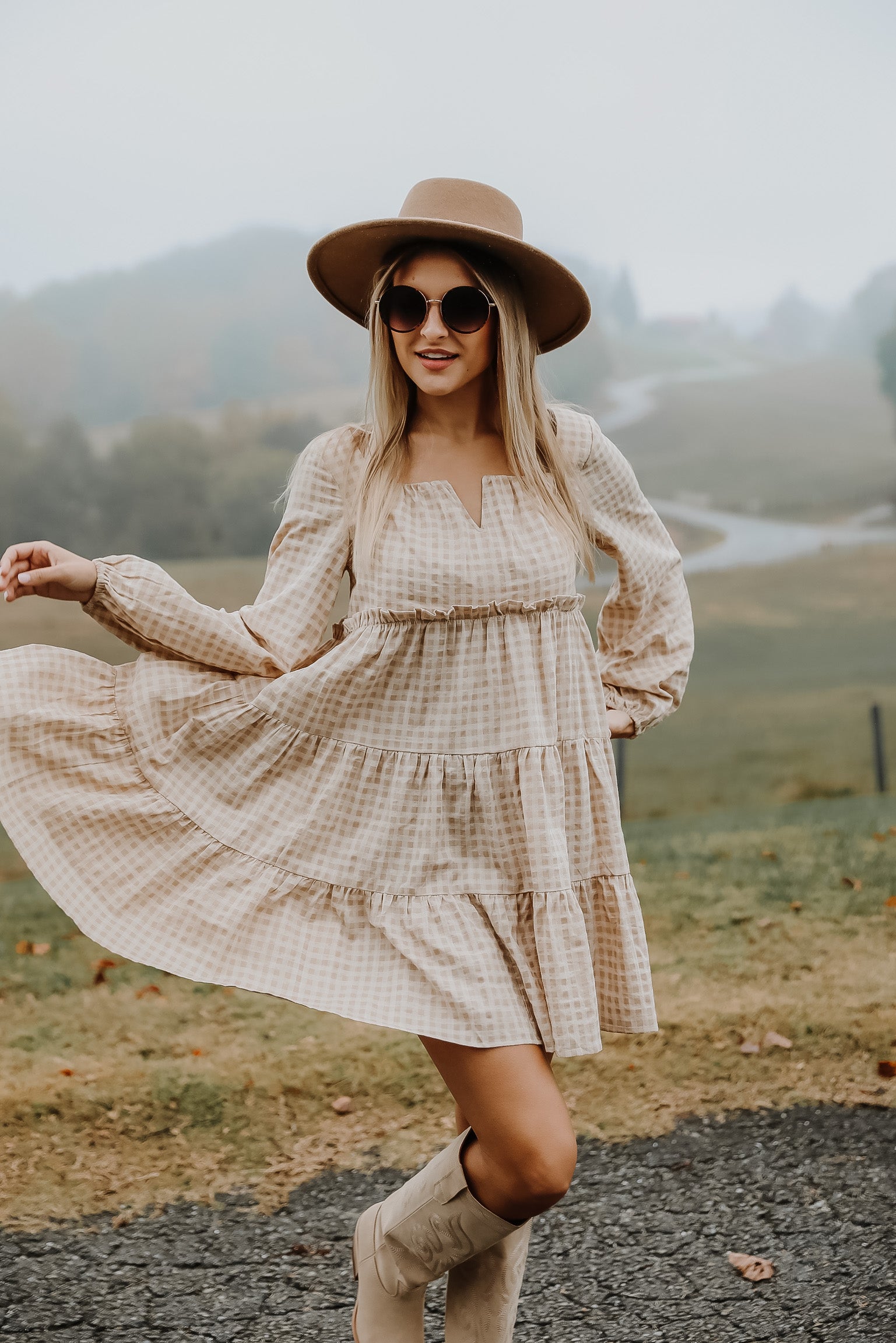 FINAL SALE - Follow Your Heart Gingham Mini Dress