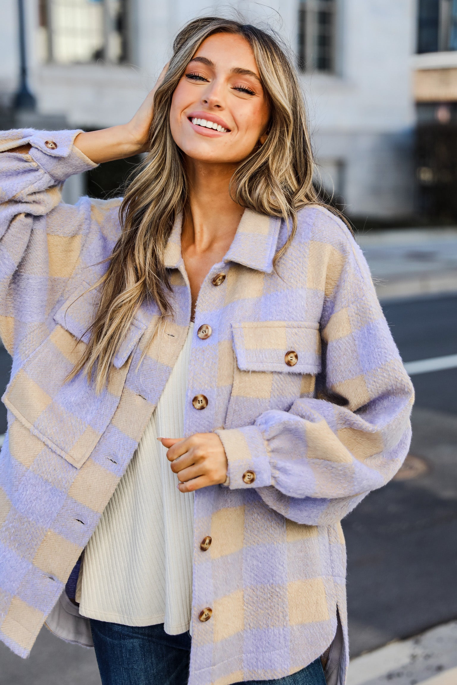 FINAL SALE - Here For Good Plaid Shacket