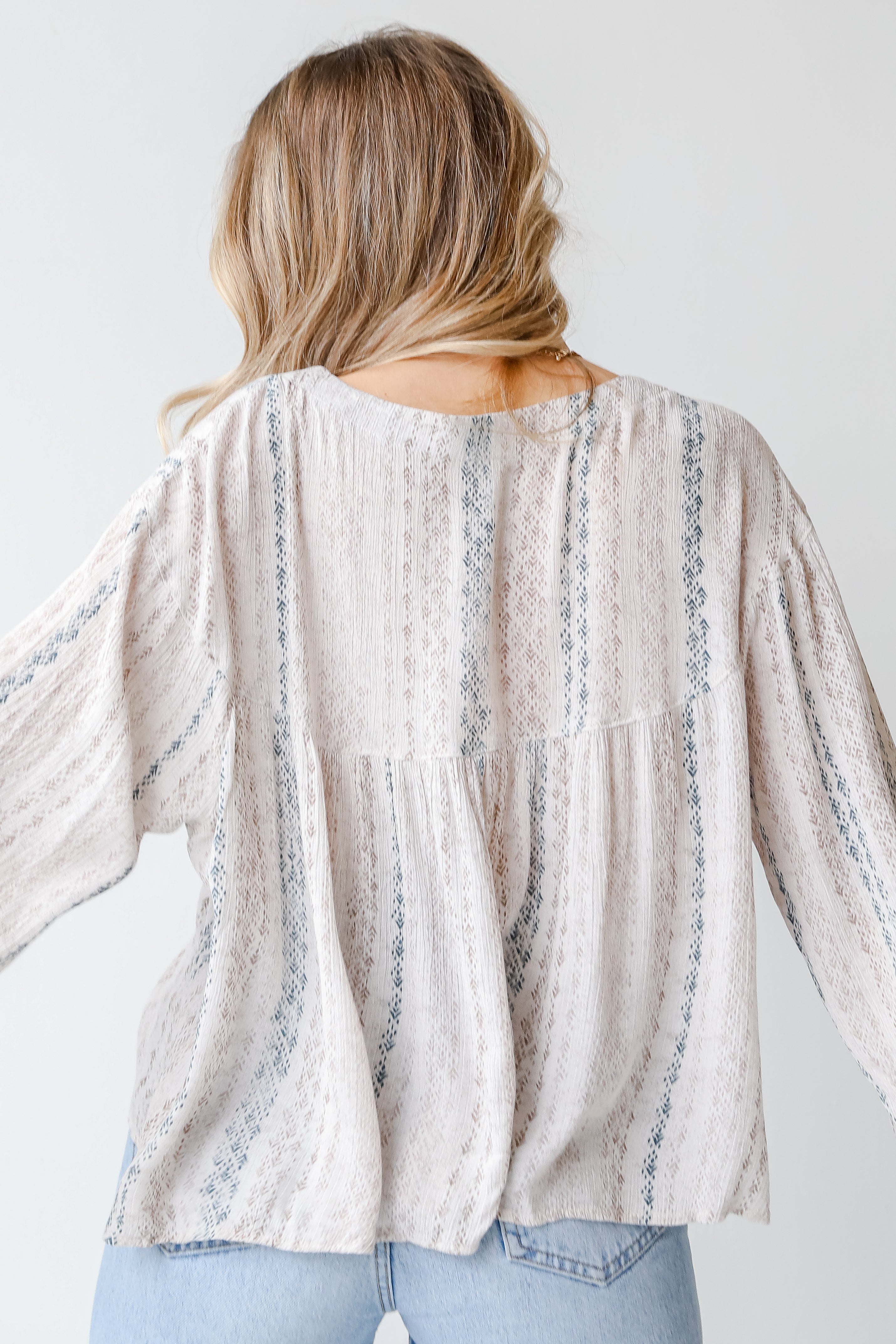 Babydoll Blouse back view