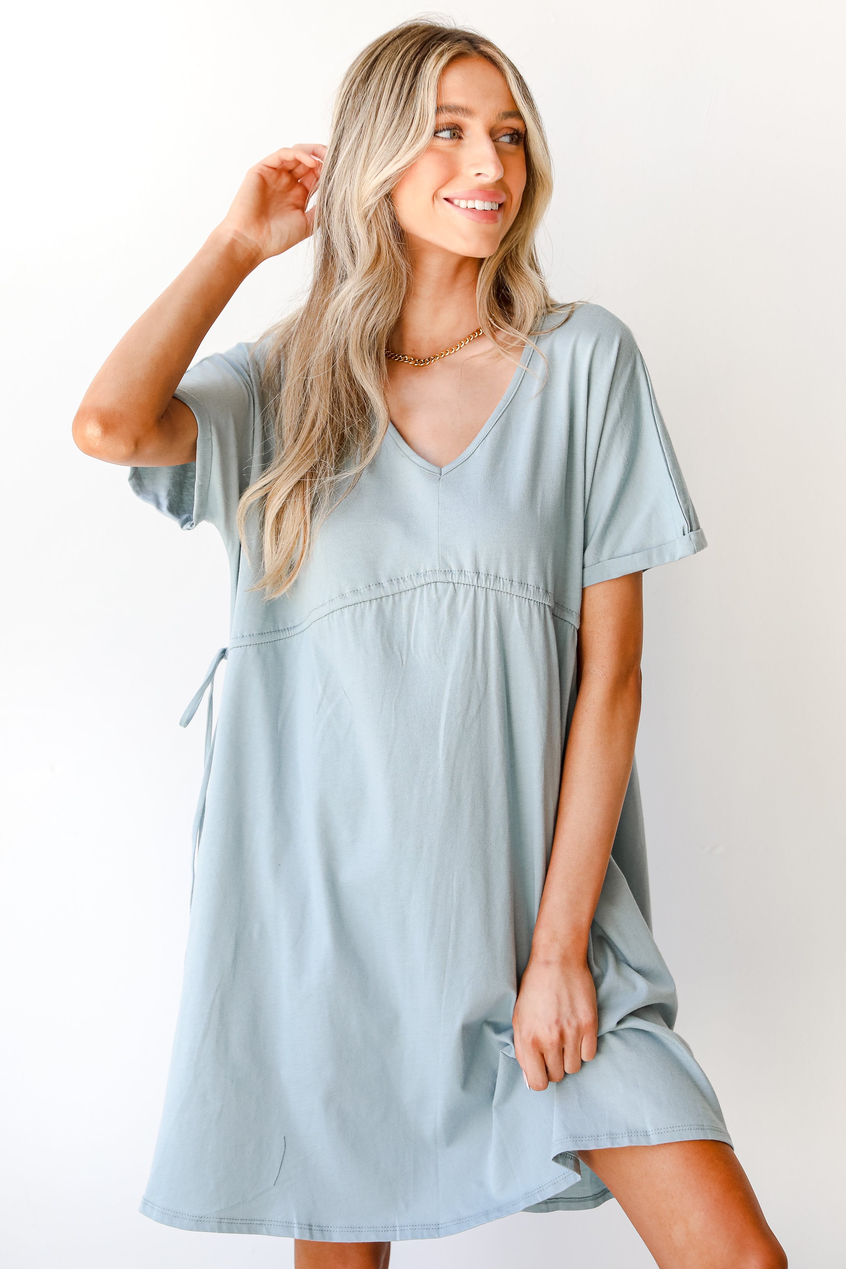 Dress in mint front view