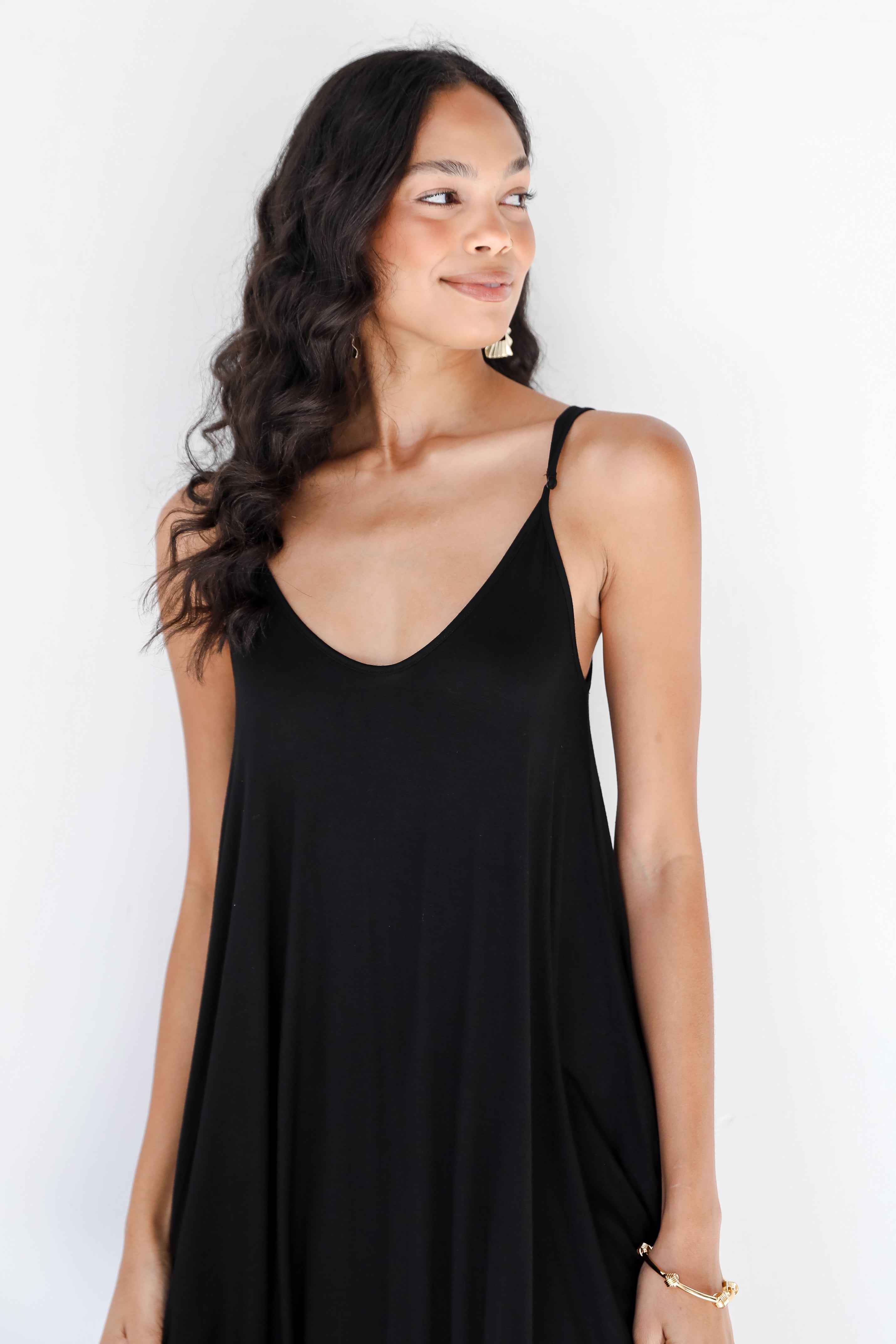 black Maxi Dress close up