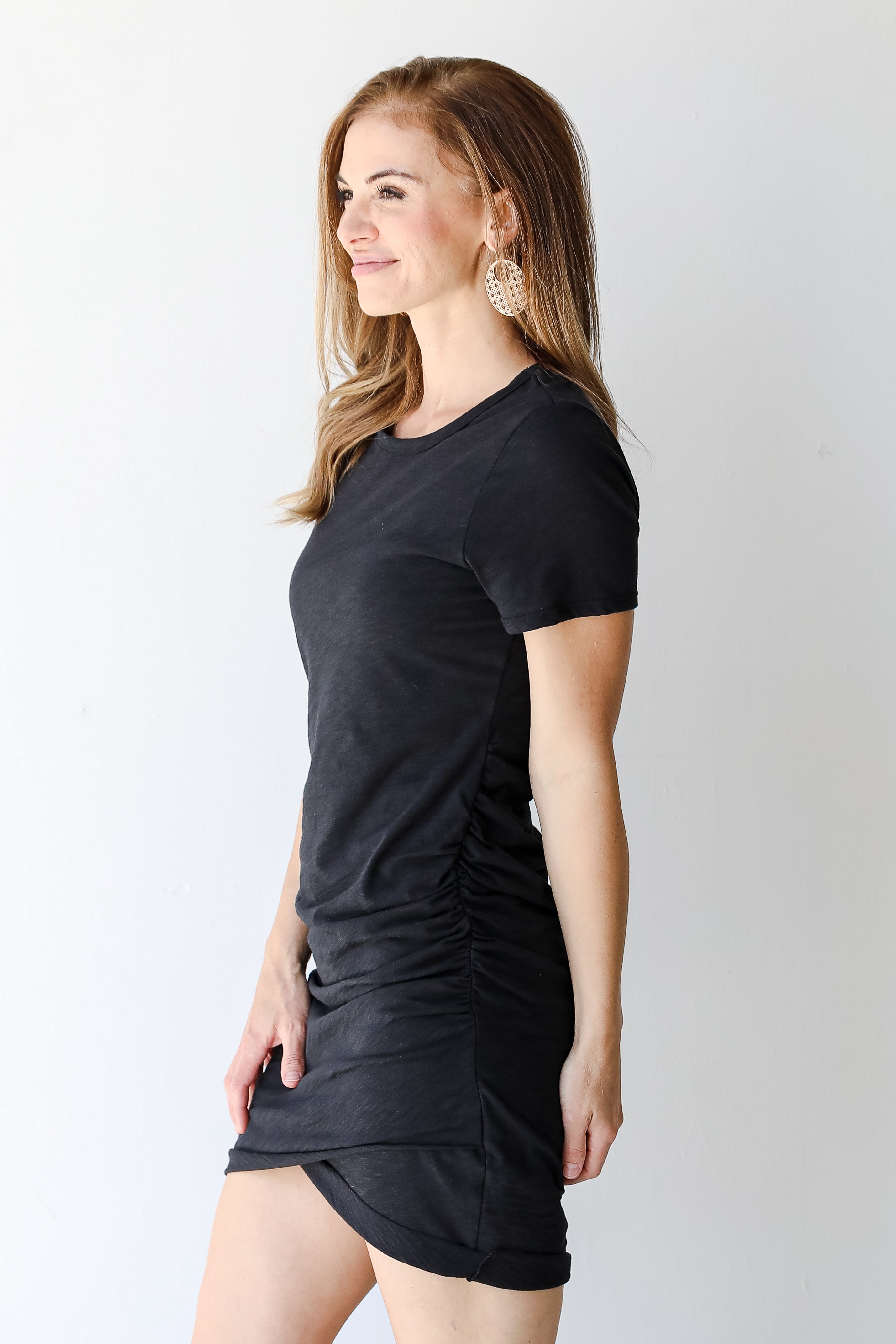 Ruched Mini Dress side view