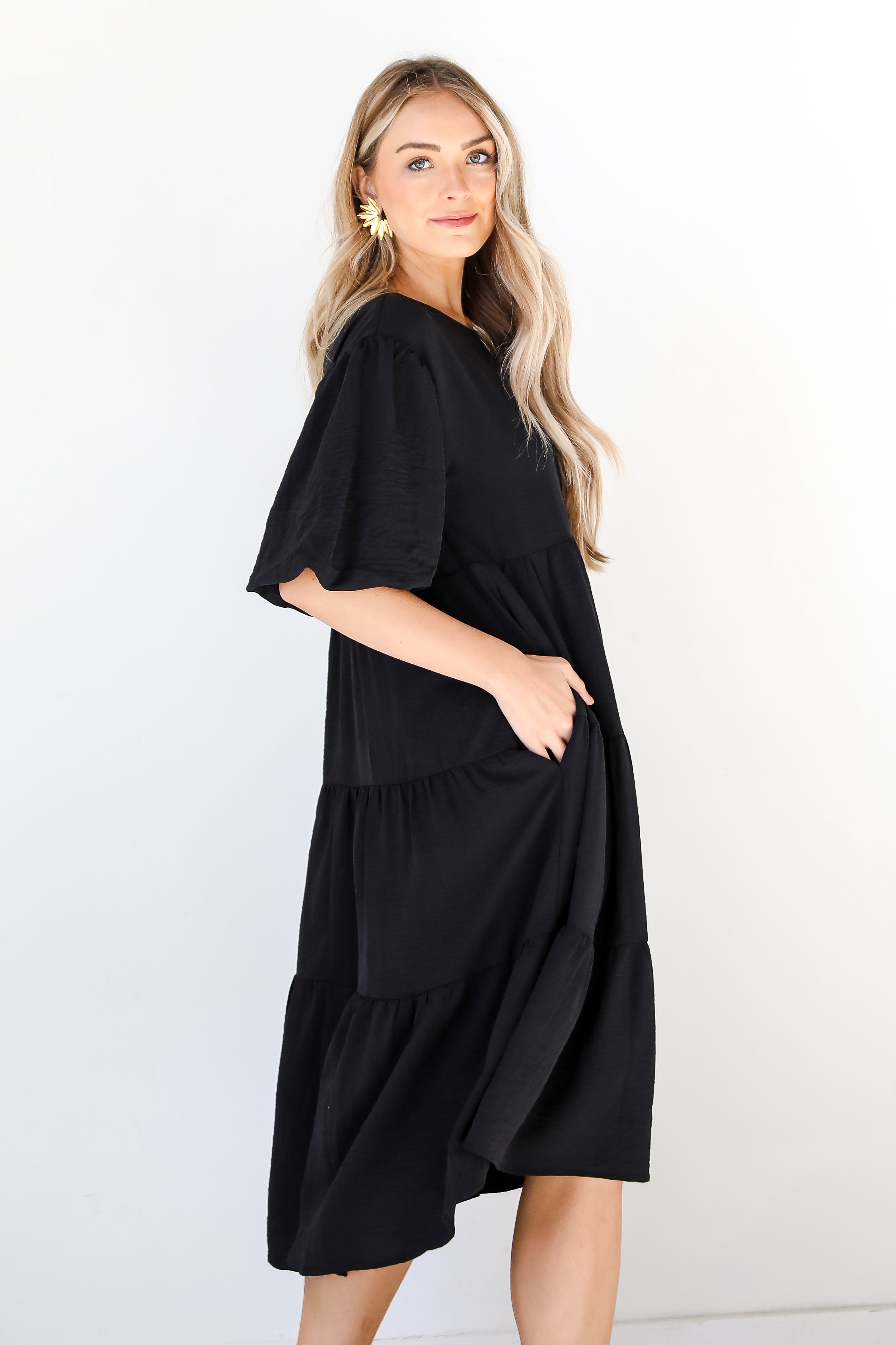 Tiered Midi Dress side view