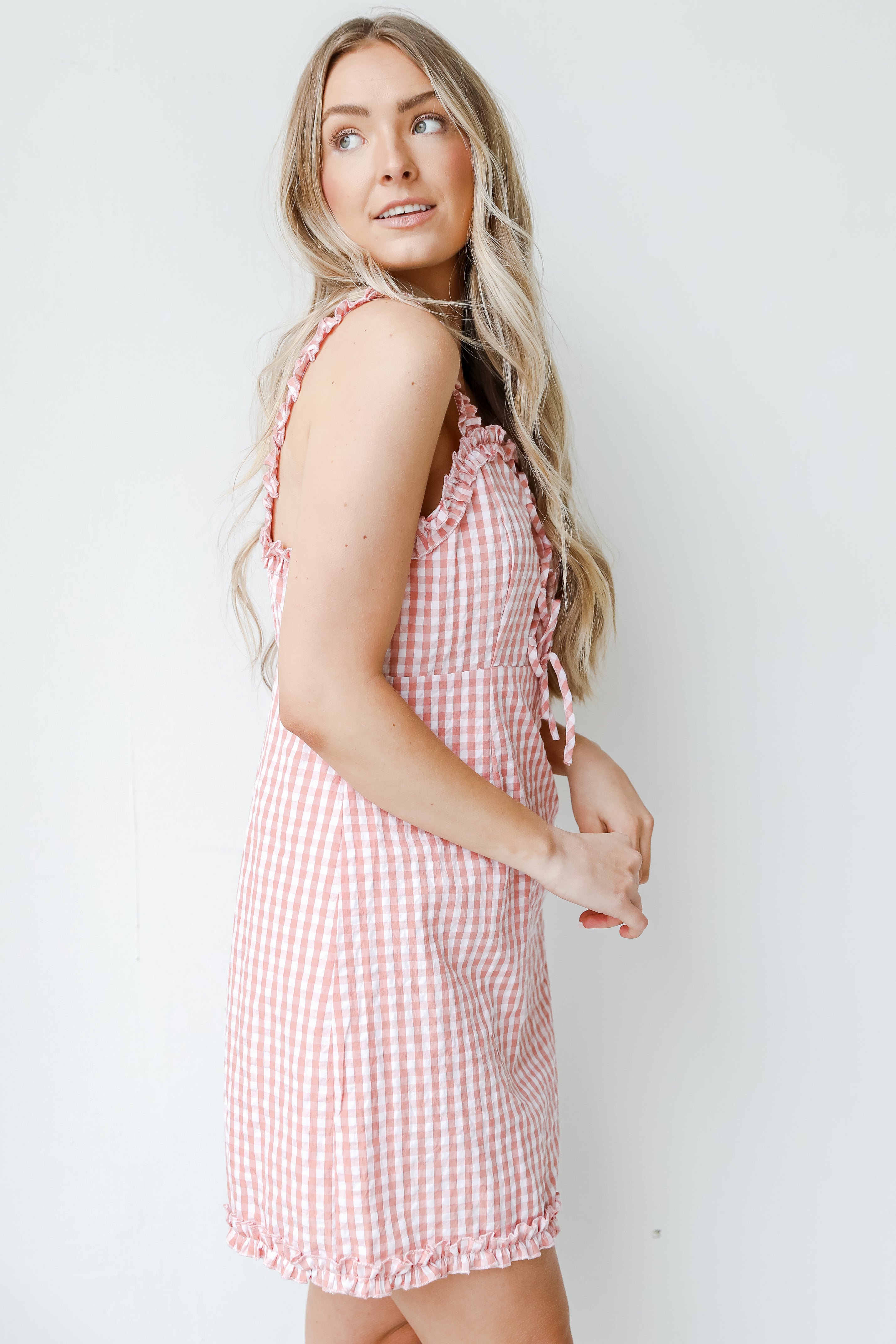 Gingham Mini Dress side view