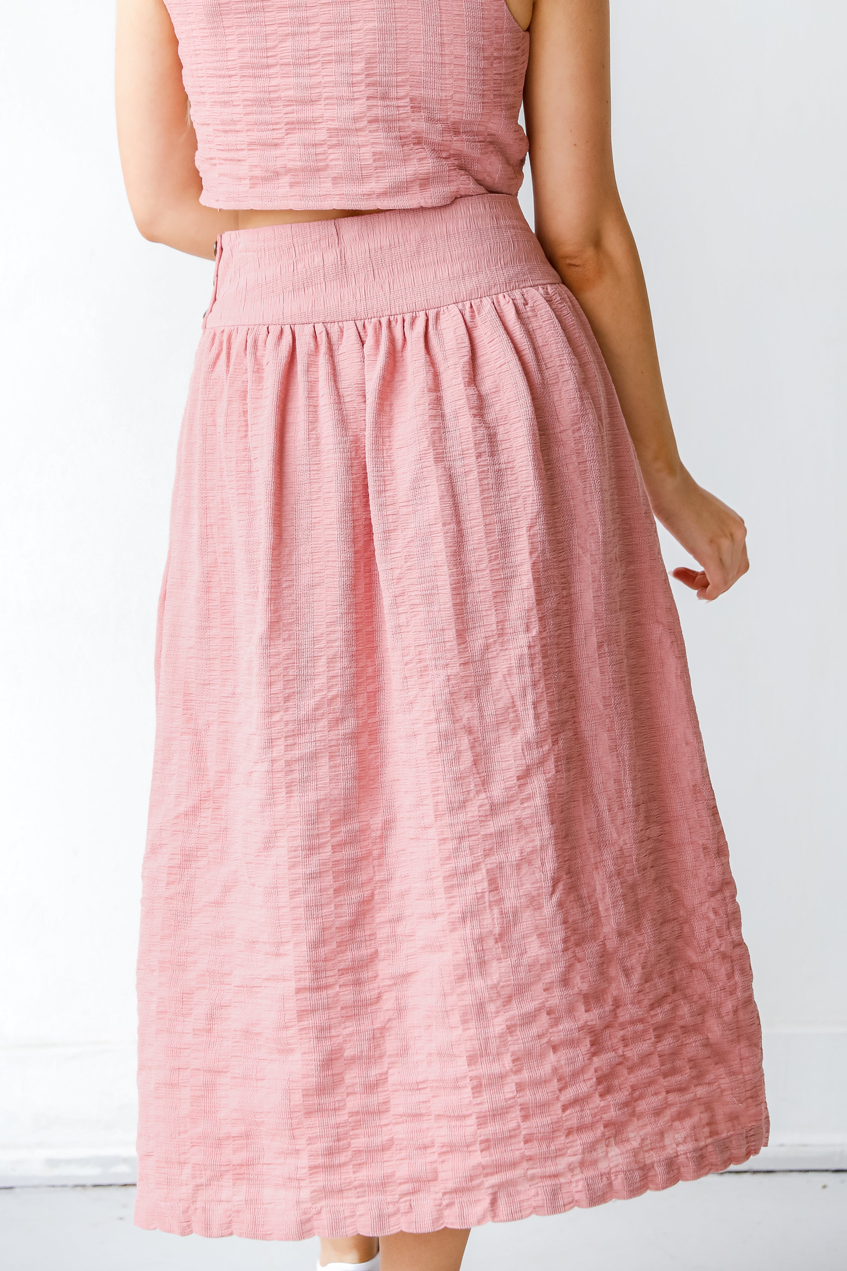 Midi Skirt back view