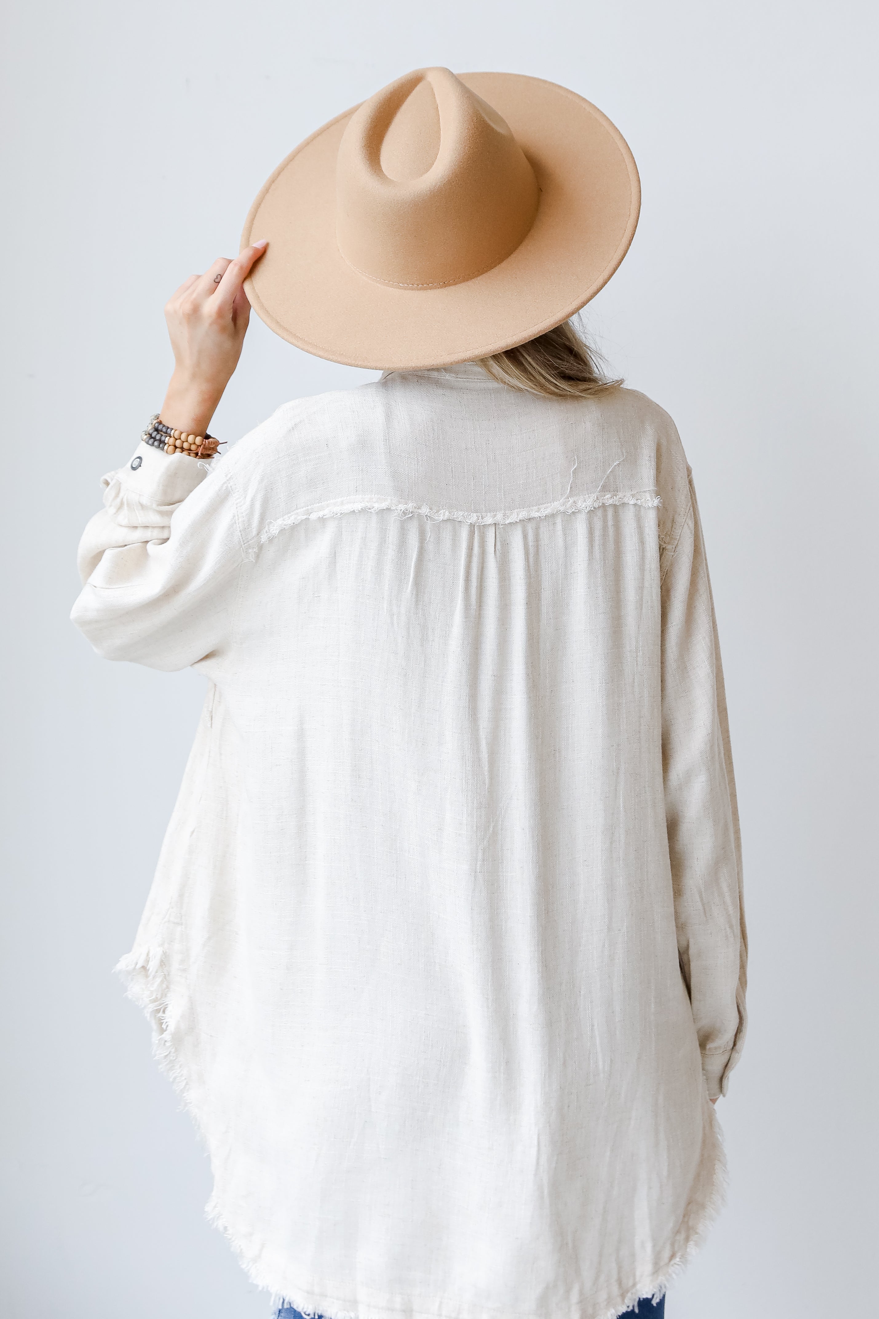 Linen Blouse back view