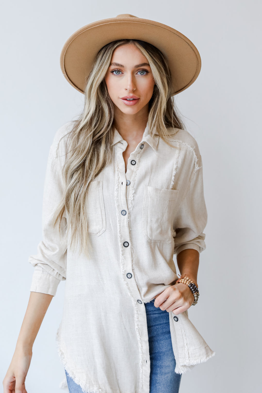 Linen Blouse in natural