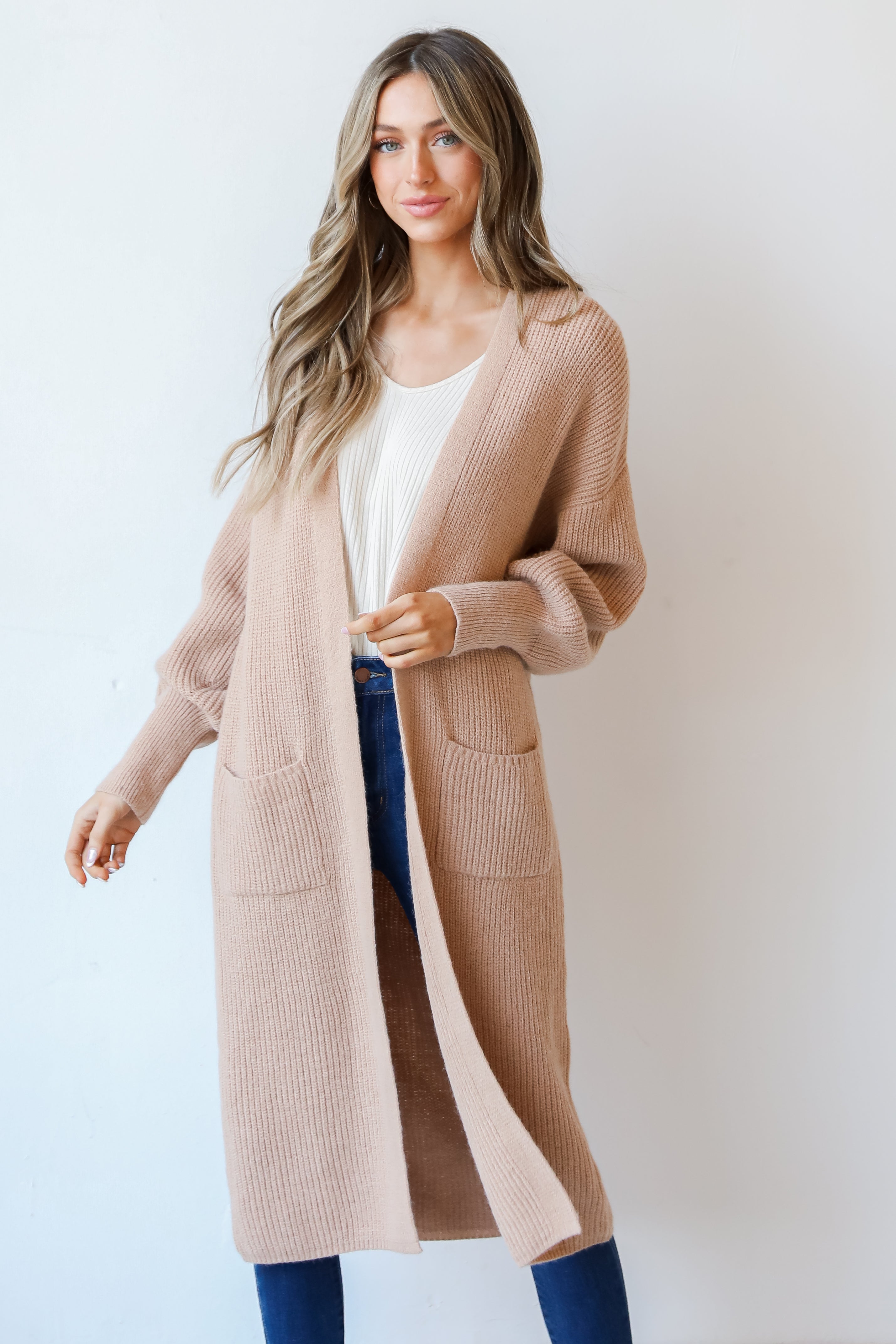 camel Sweater Cardigan