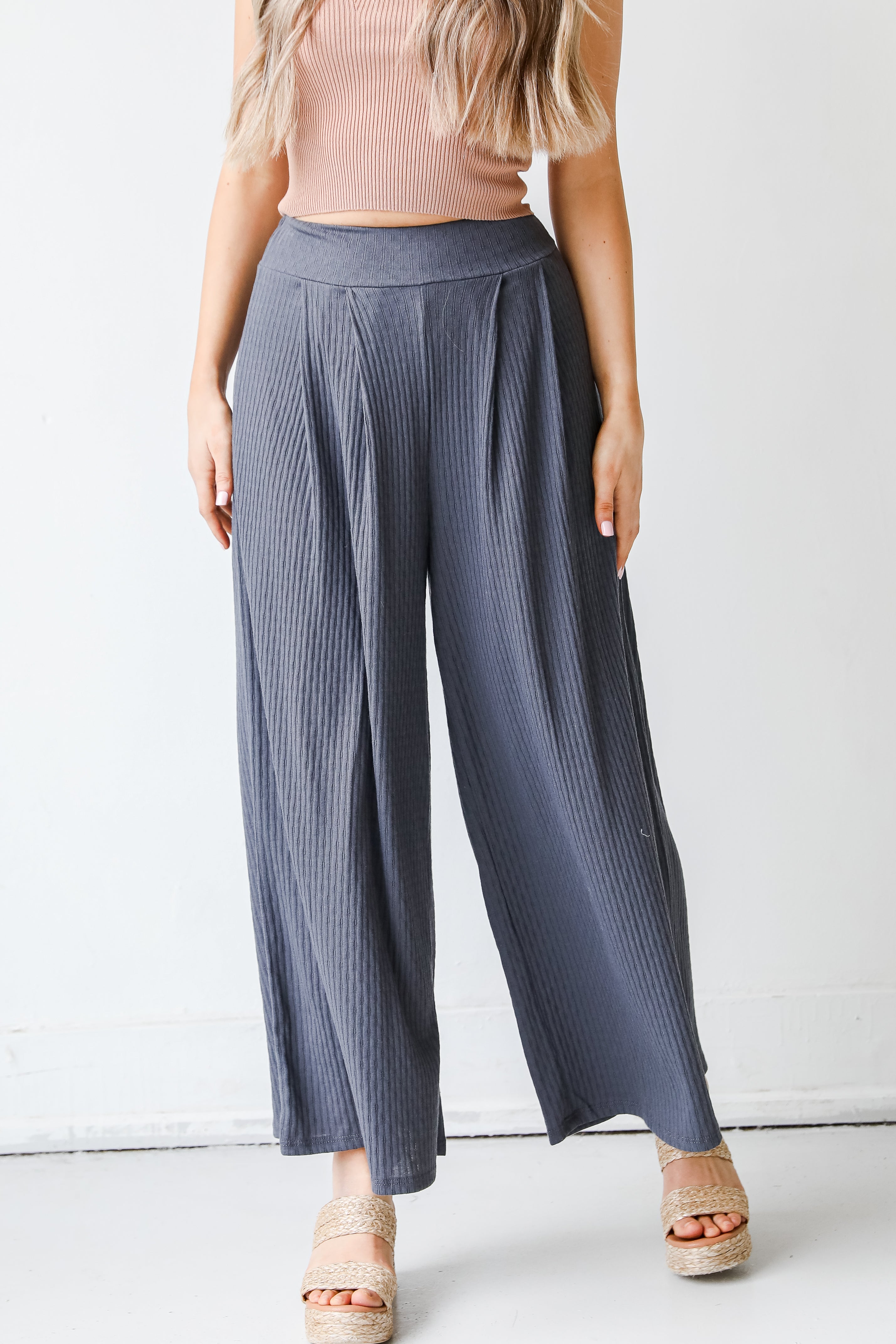 Knit Wide Leg Pants