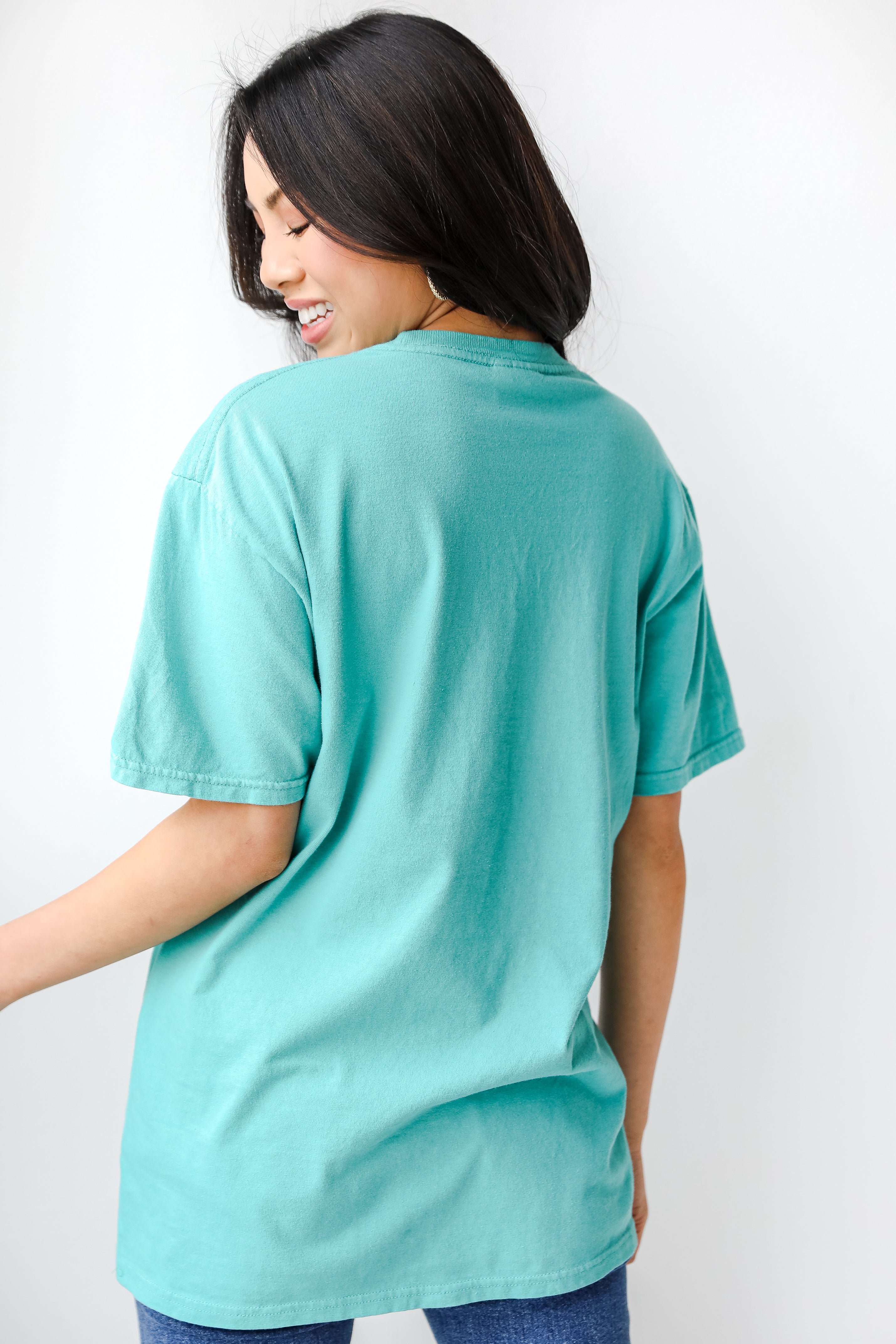 Teal Charleston South Carolina Tee back view