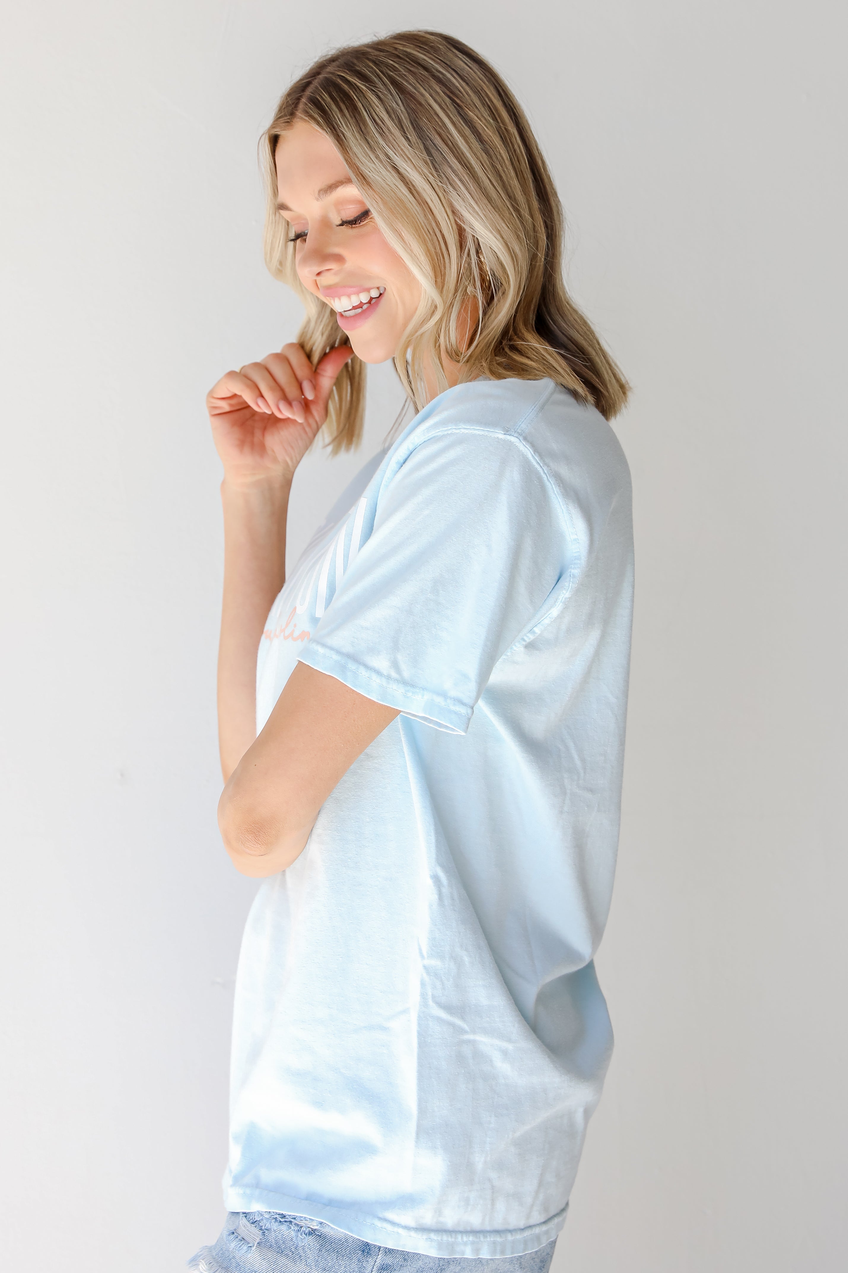 Charleston South Carolina Script Tee side view