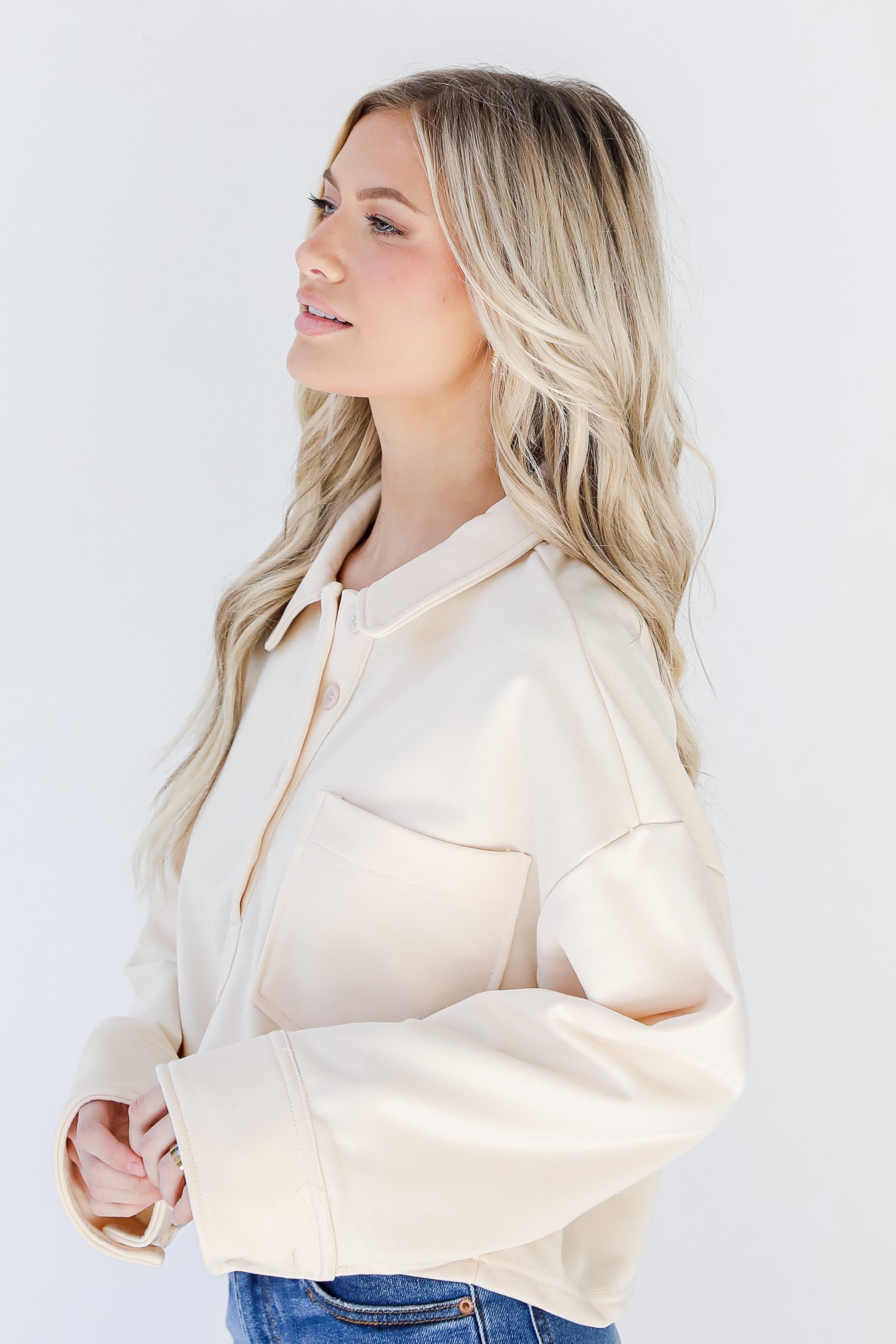 Collared Pullover side view