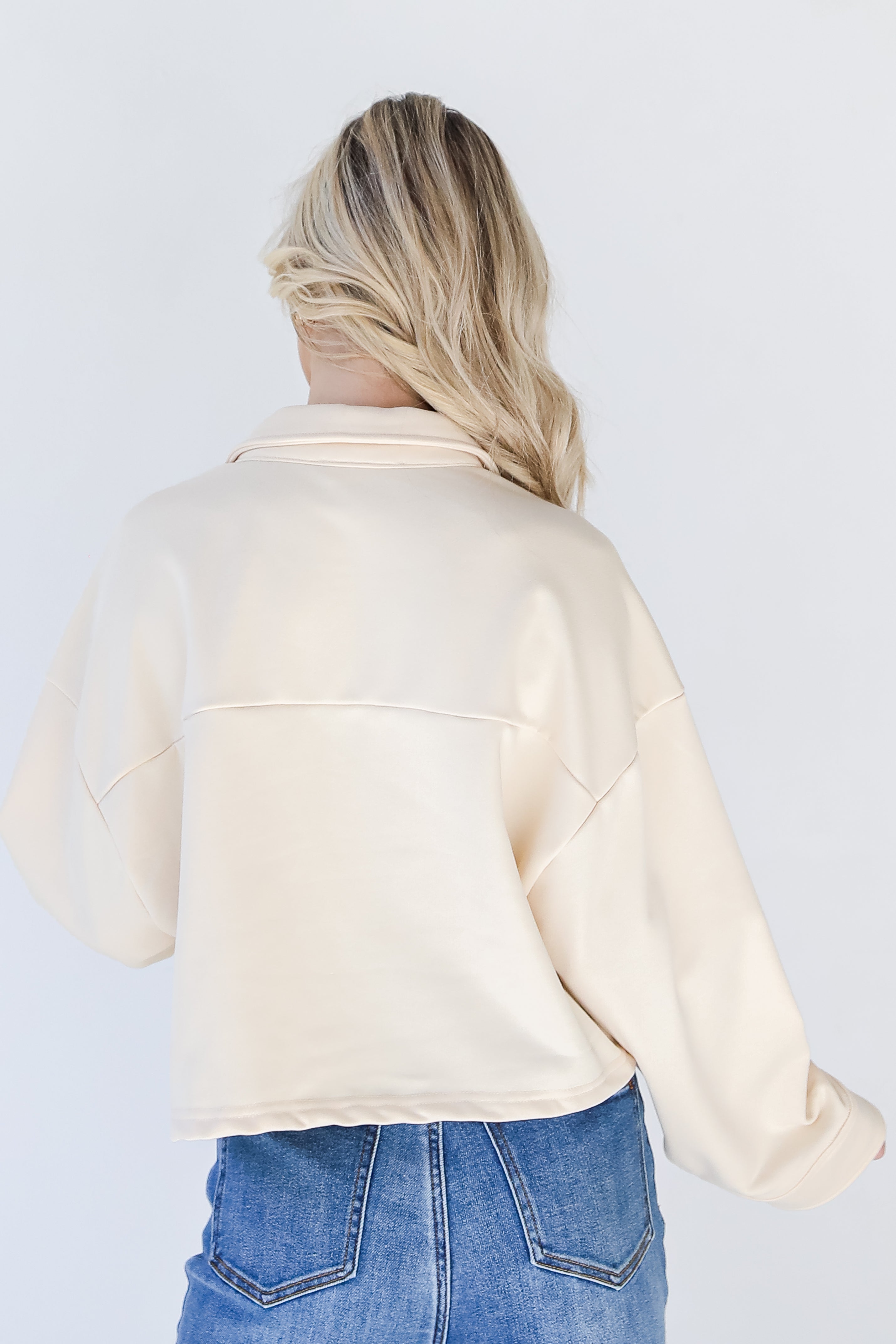 Collared Pullover back view