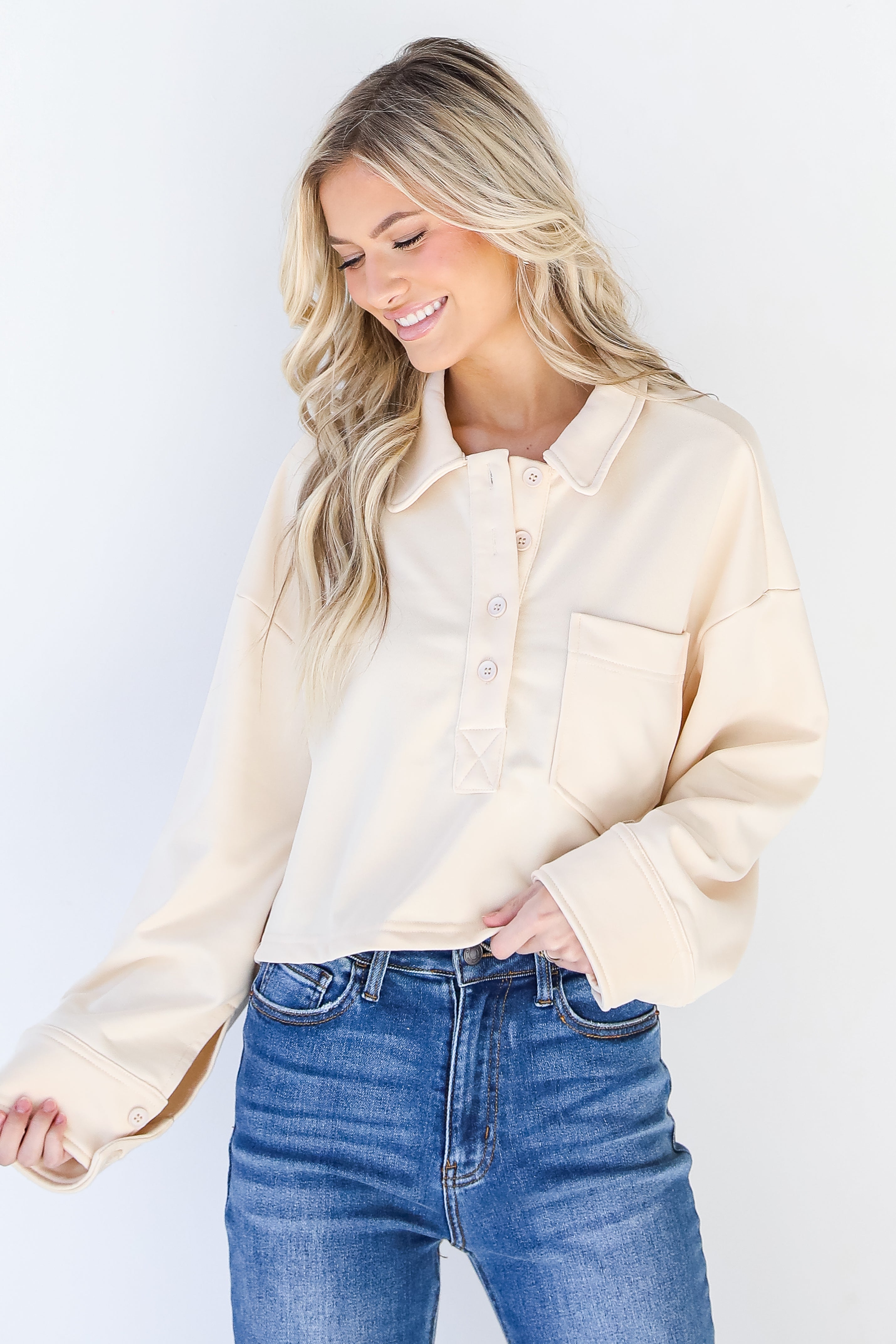 Collared Pullover front view