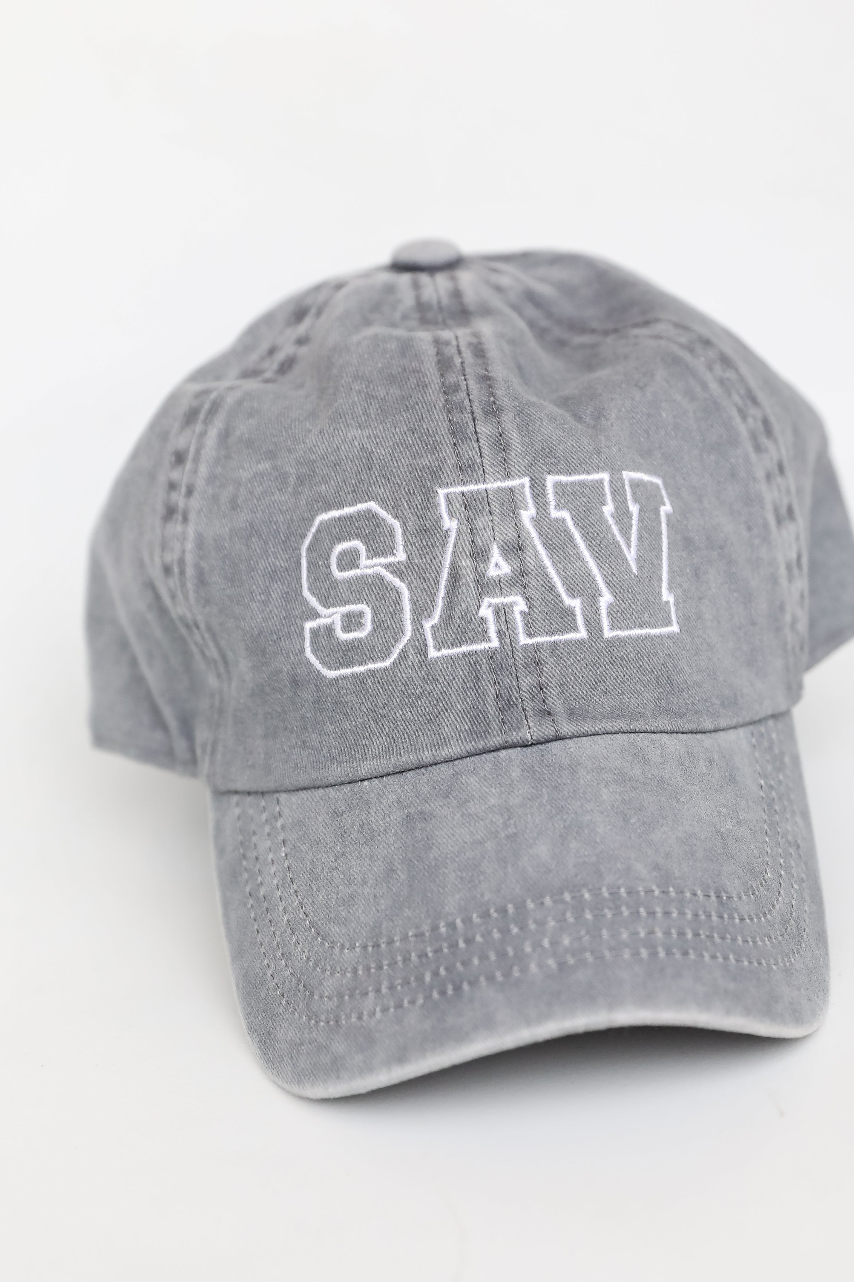 SAV Embroidered Hat flat lay