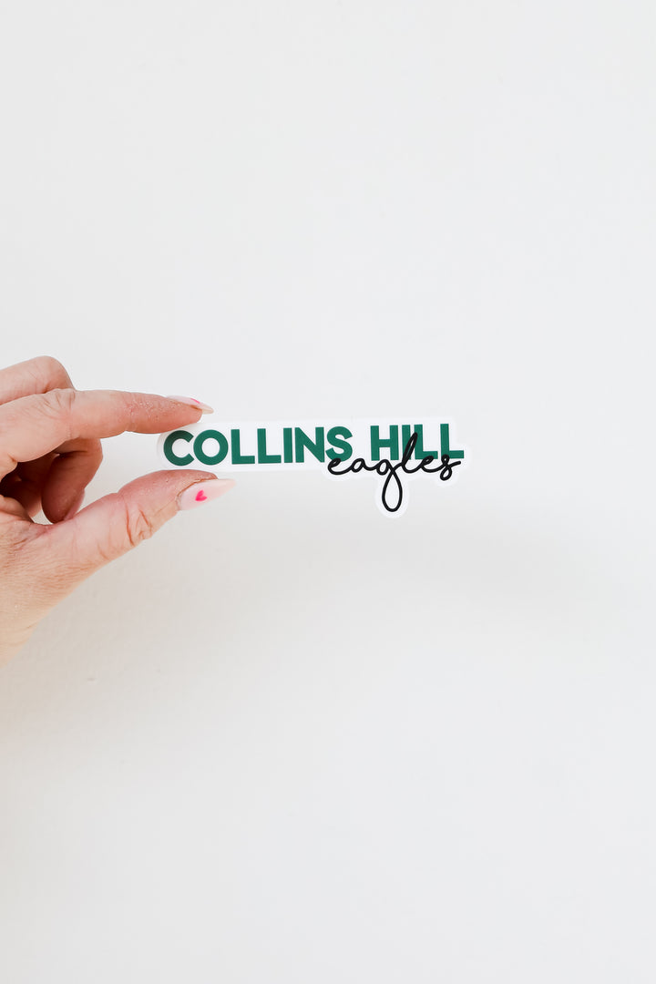 Collins Hill Eagles Sticker flat lay