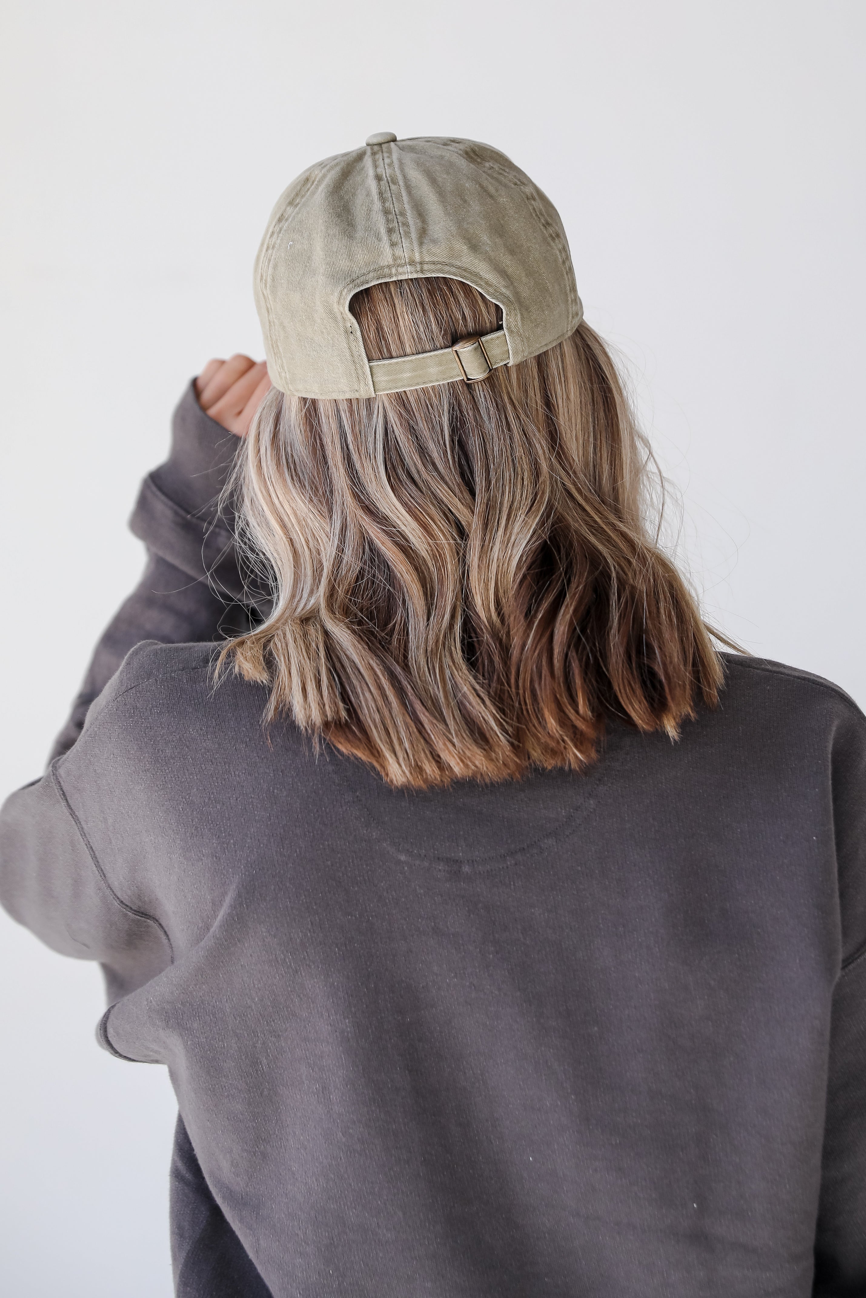 Dahlonega Vintage Script Embroidered Hat back view