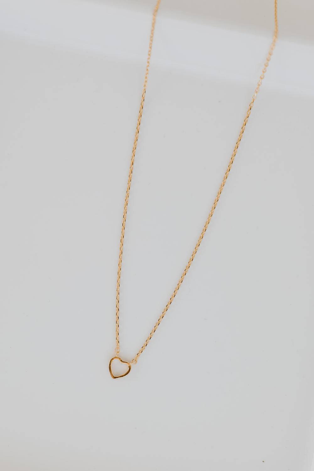 Gold Heart Charm Necklace from dress up