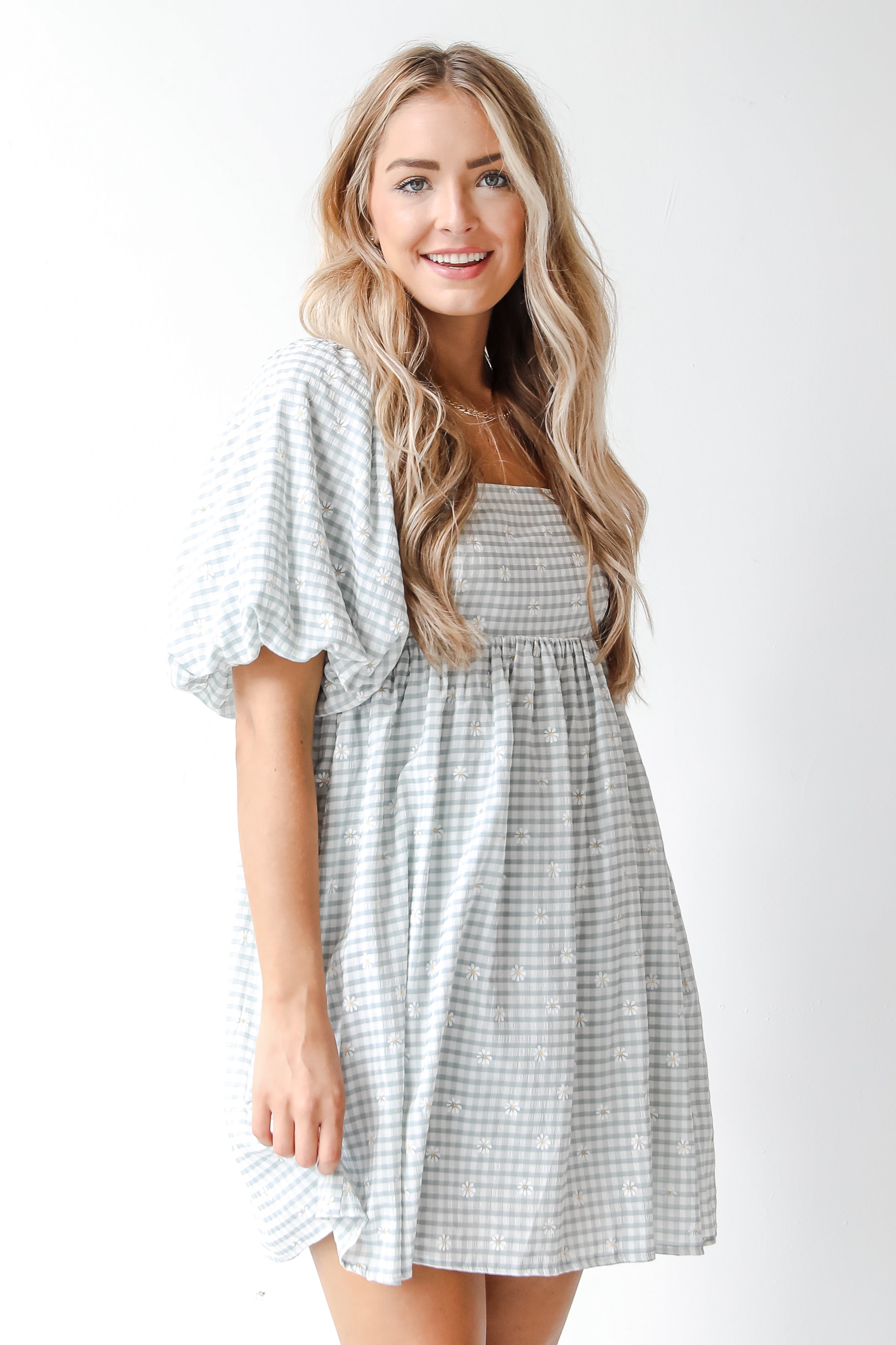 daisy dress on model