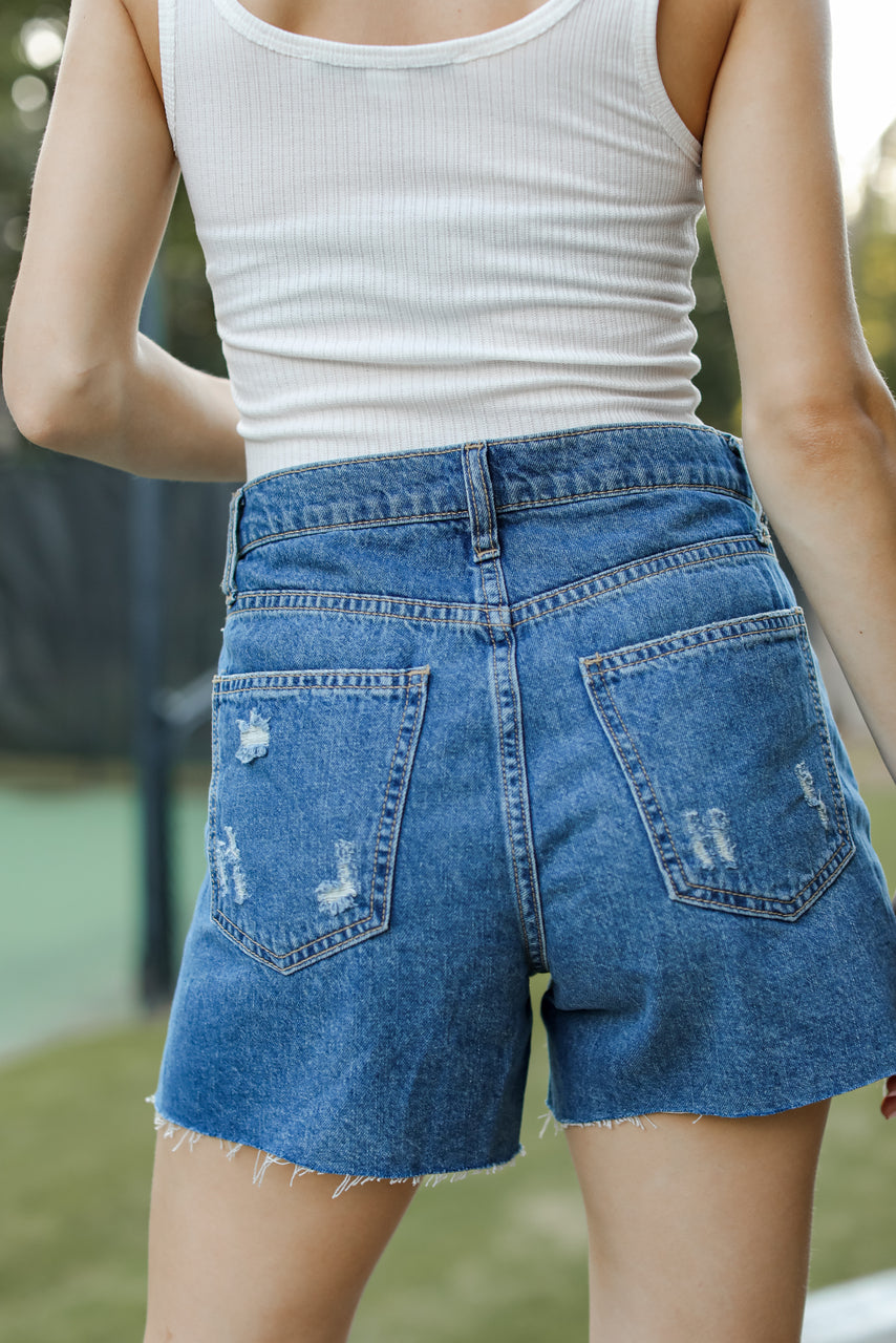 Kennedy Distressed Denim Shorts