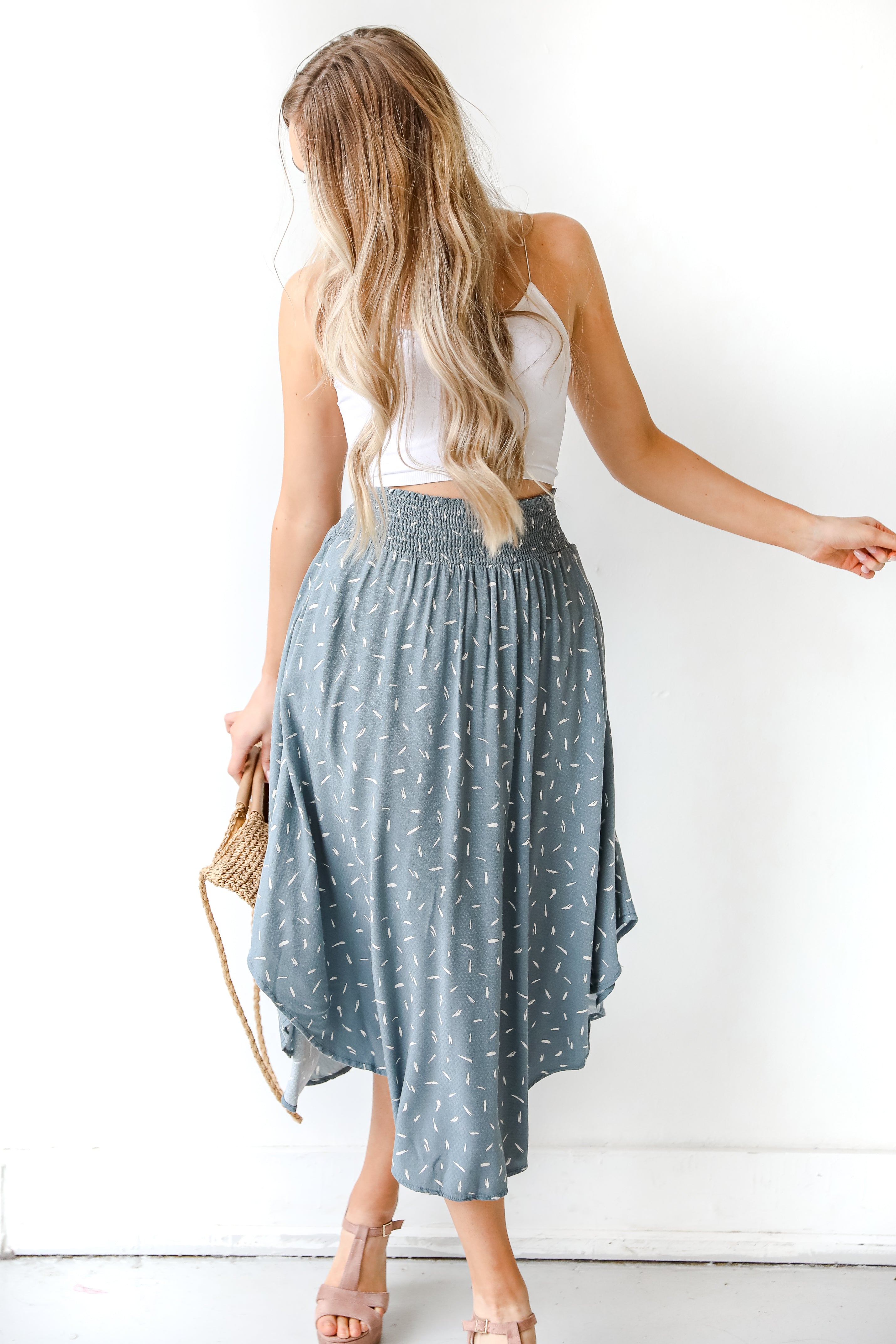 Midi Skirt on model