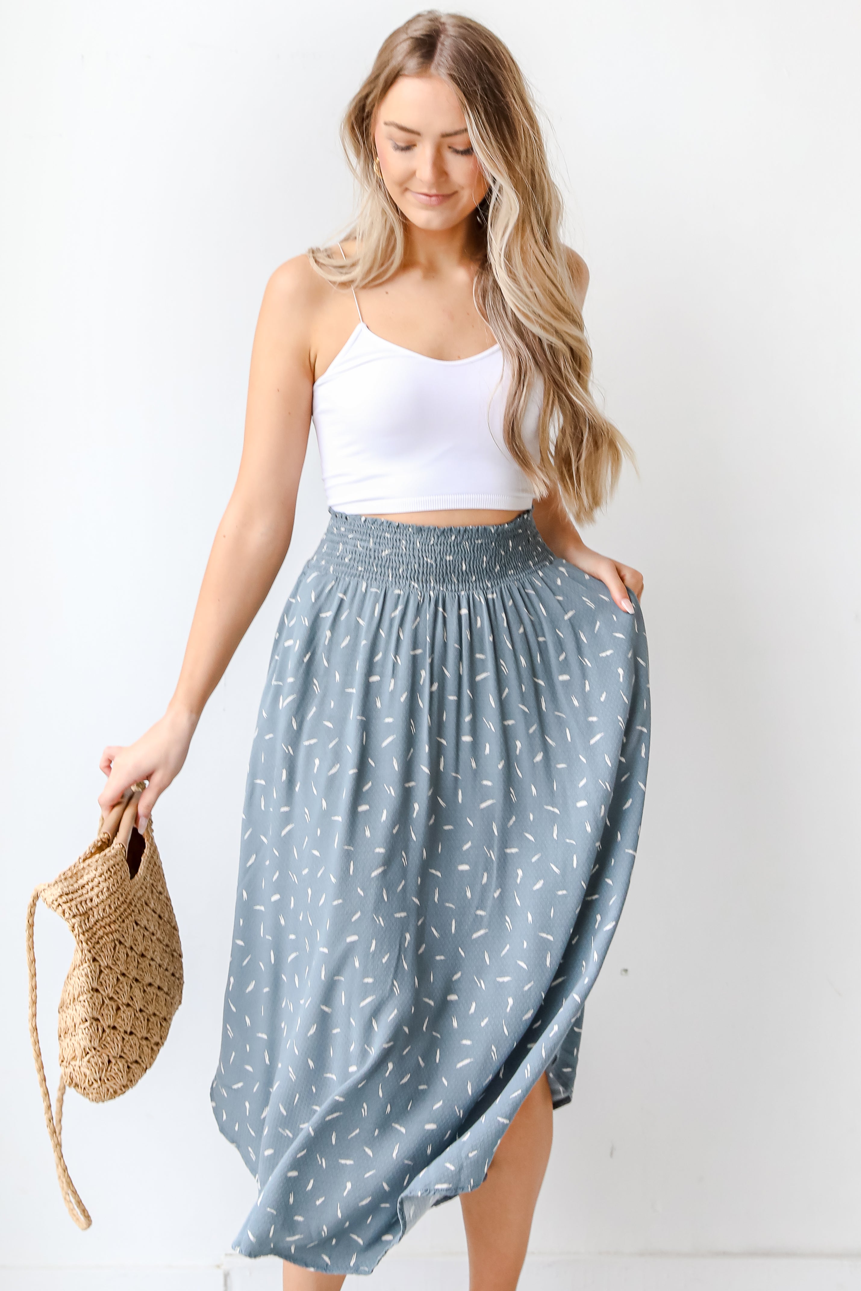 Midi Skirt front view