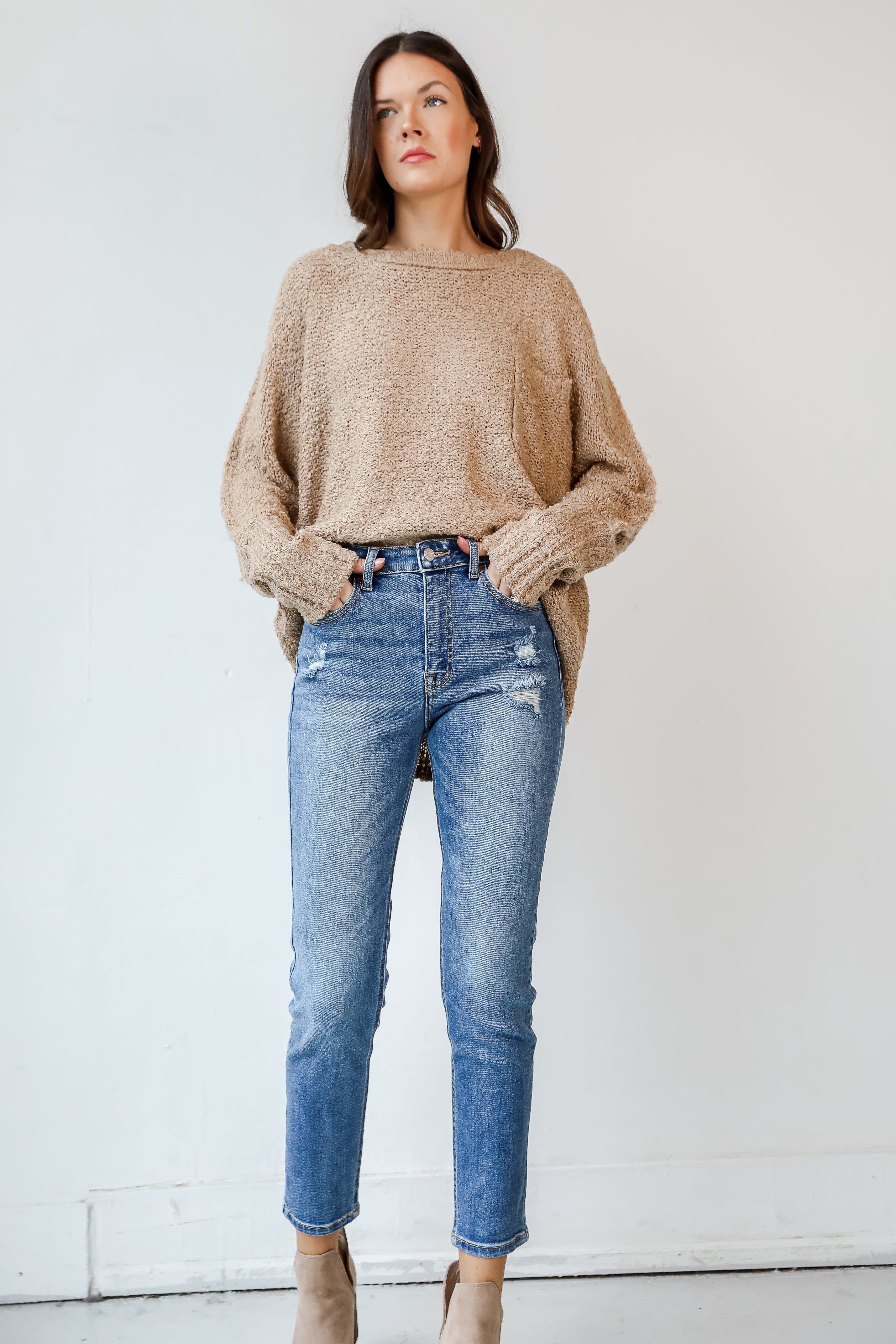 Straight Leg Jeans front view