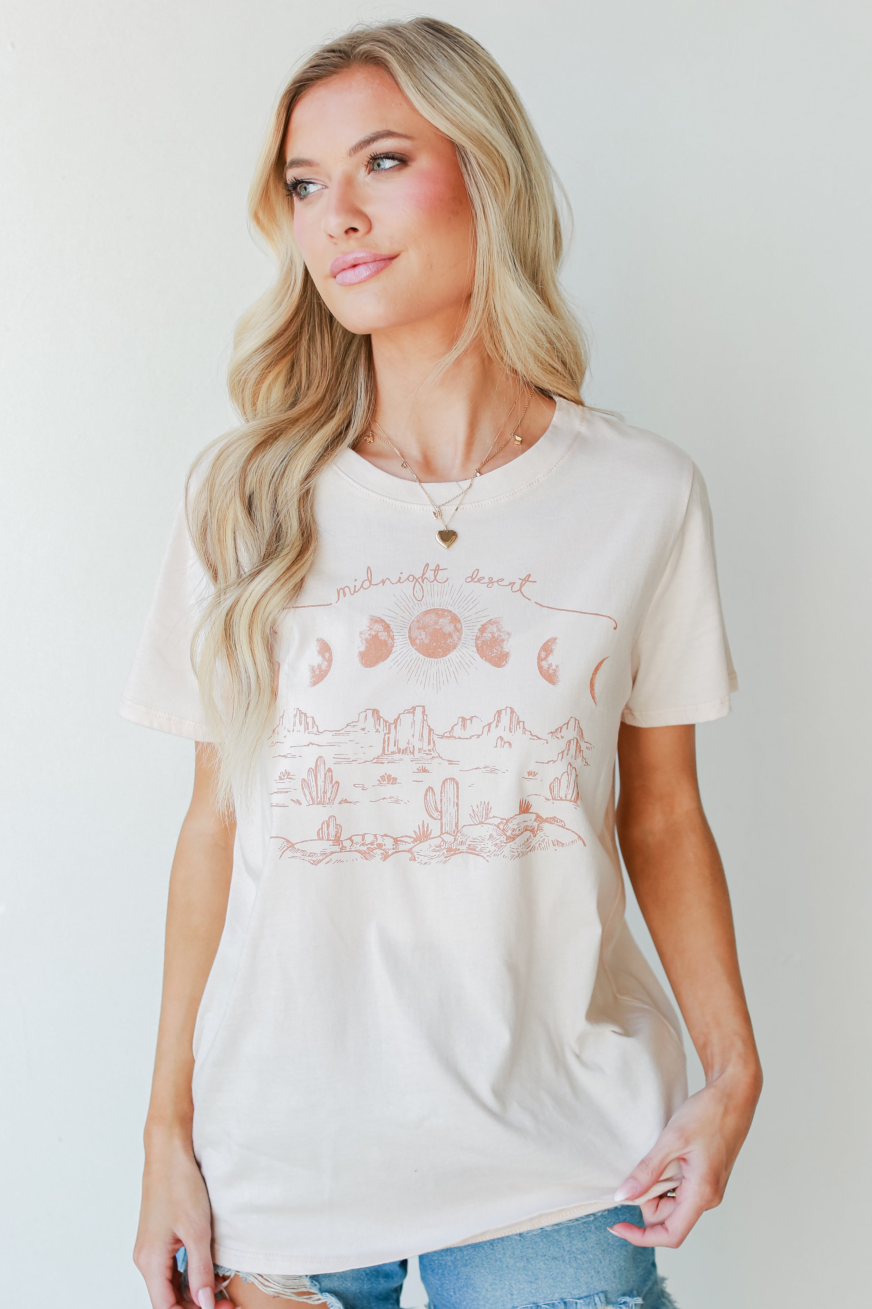 Midnight Desert Graphic Tee on model