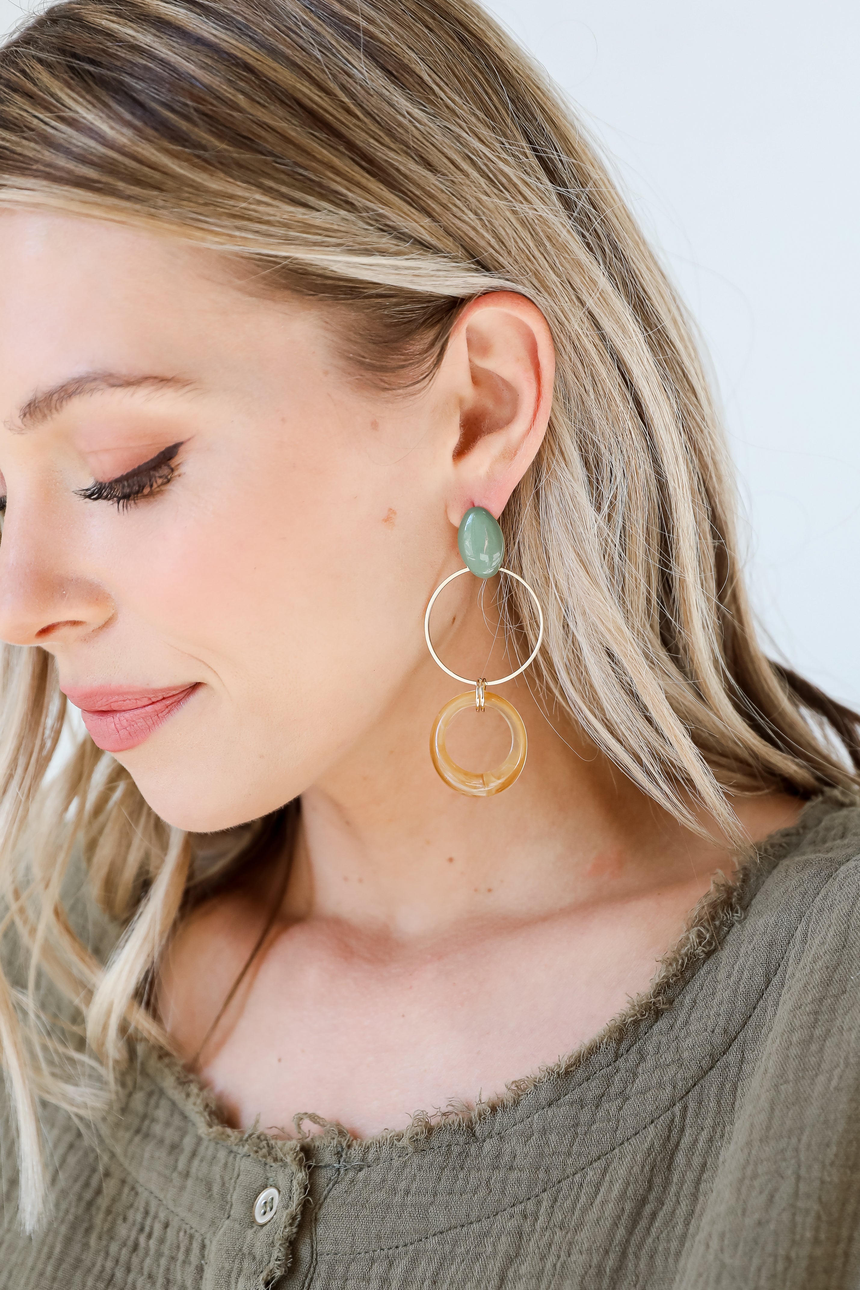 Trendy Acrylic Drop Earrings Dress Up