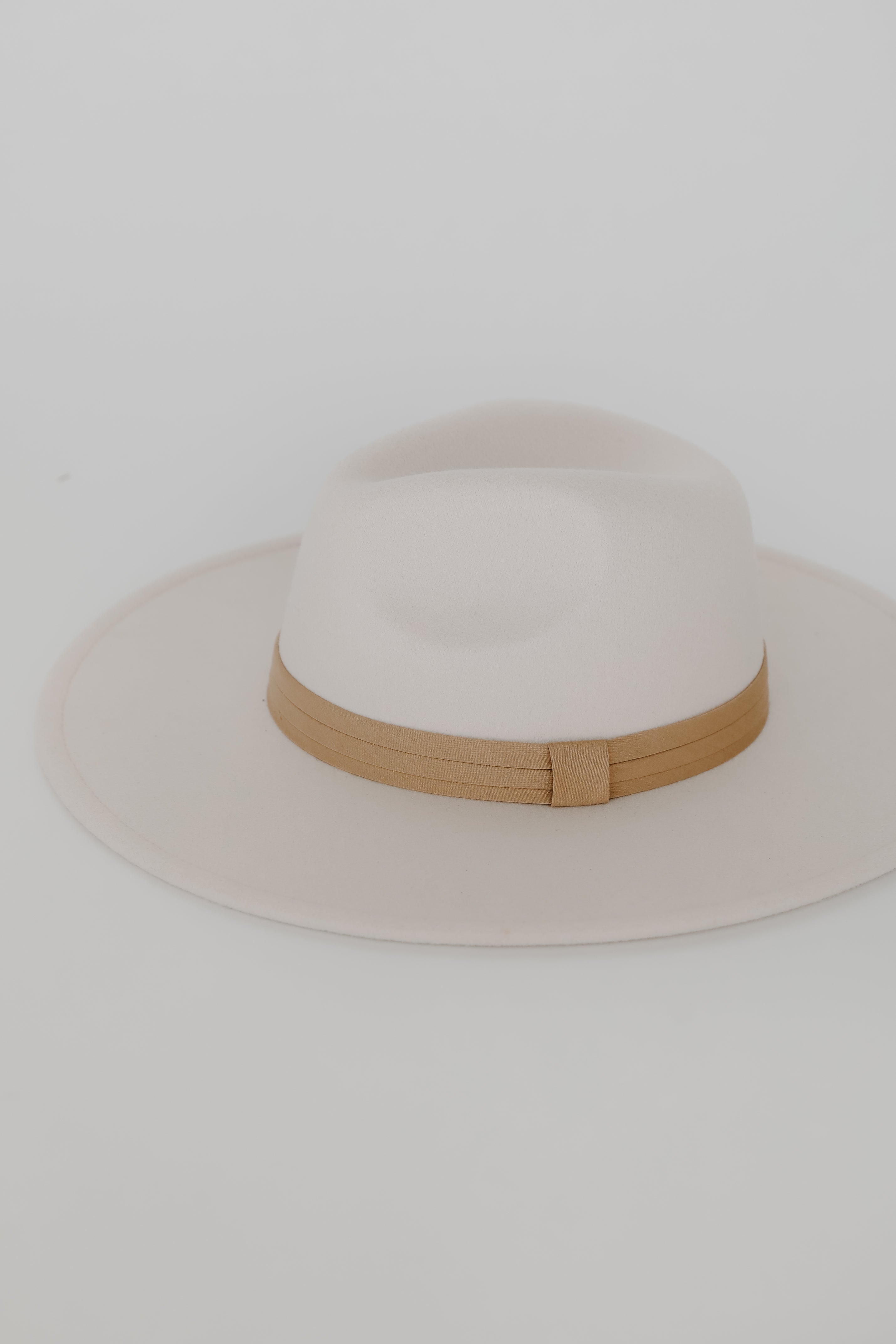 Wide Brim Fedora Hat close up