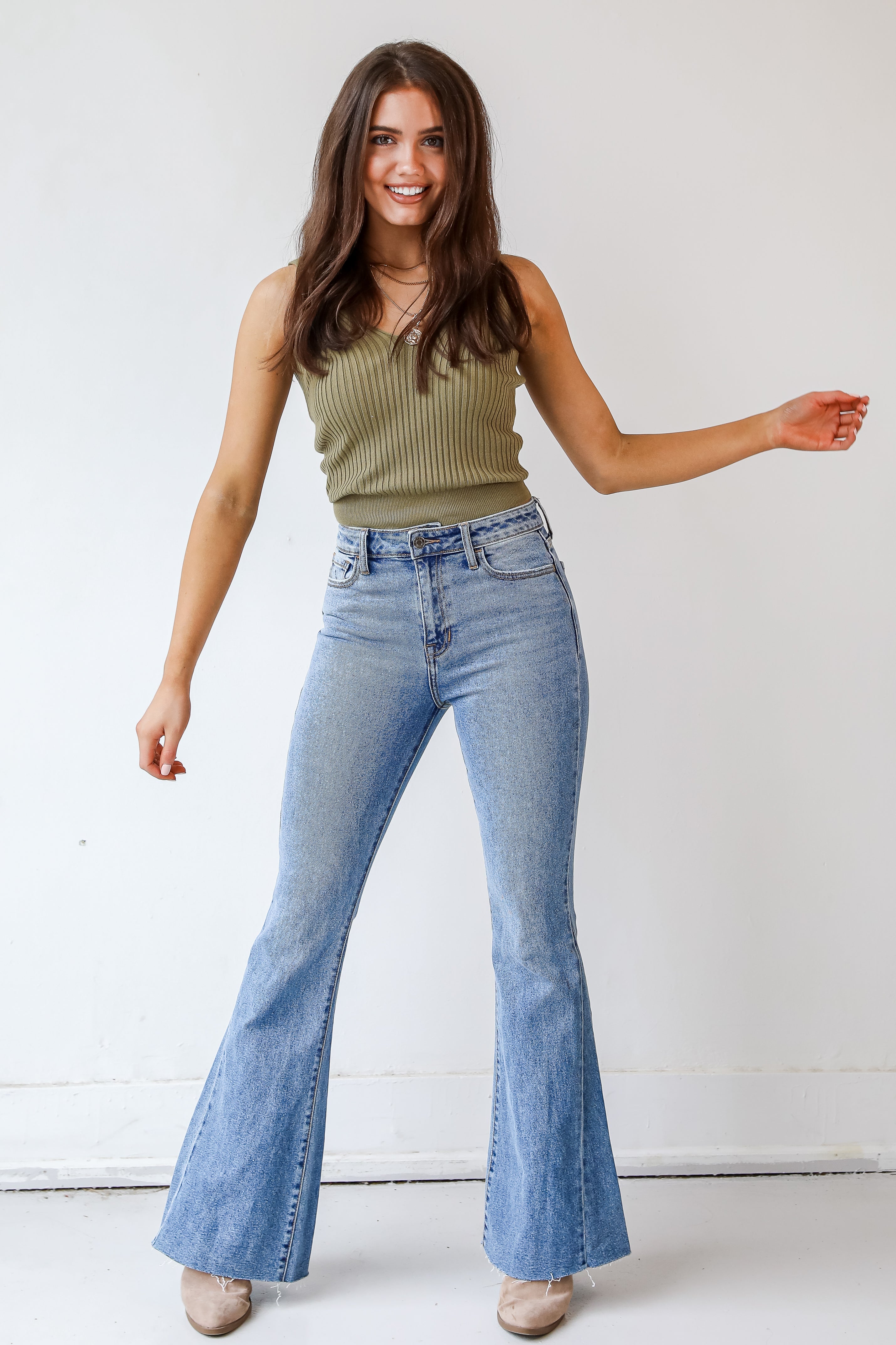Stella High-Rise Flare Jeans