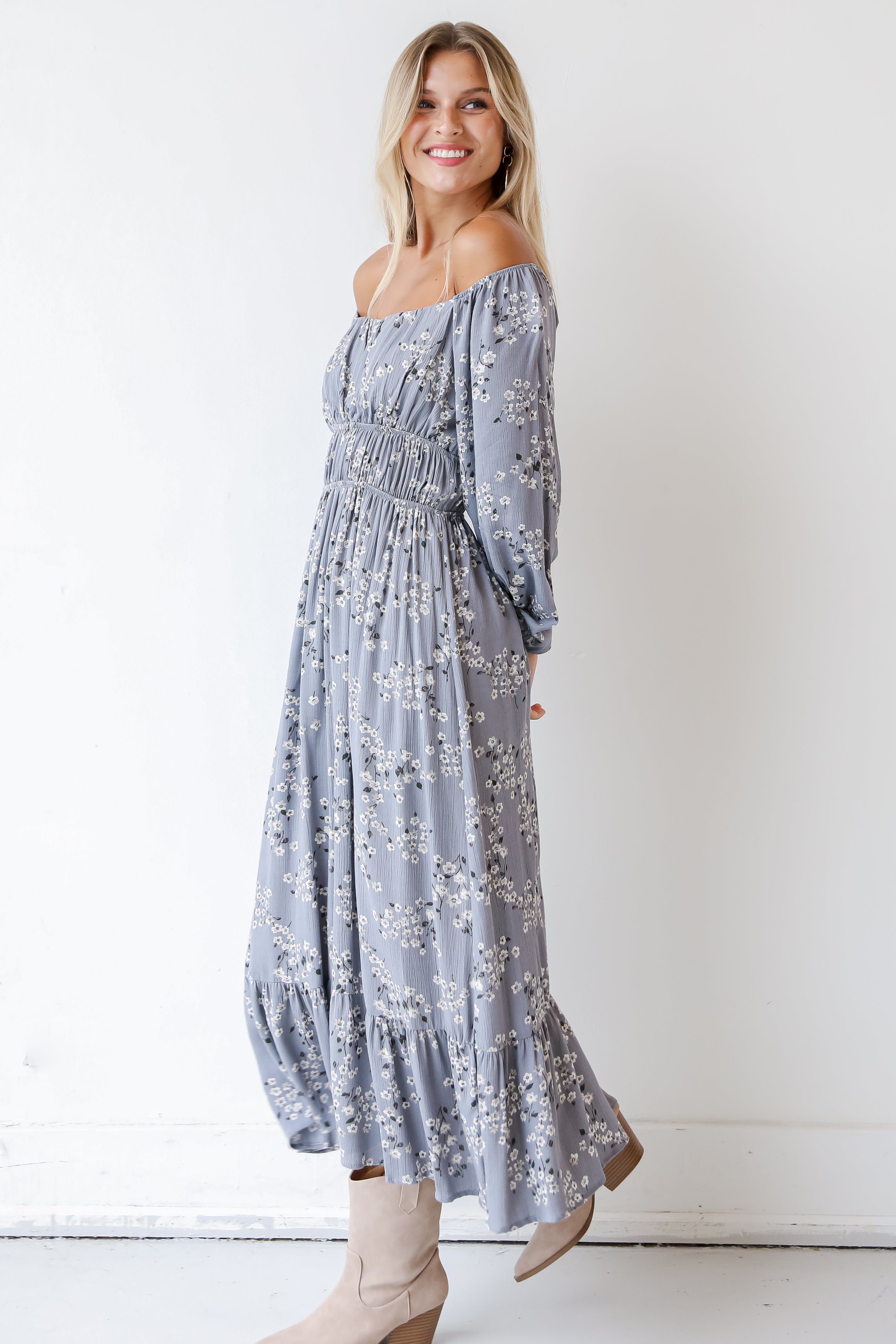 Floral Maxi Dress side view