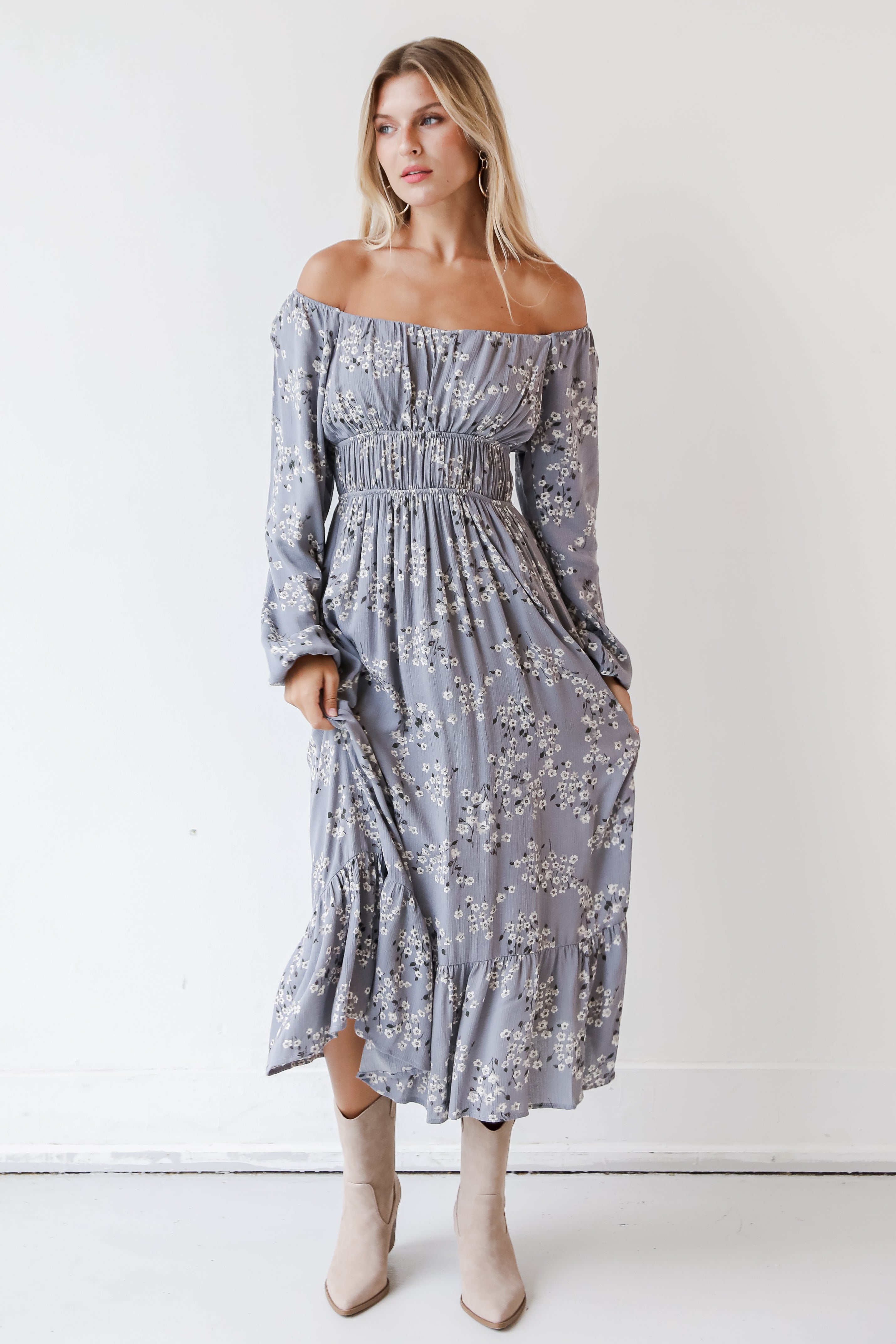 Floral Maxi Dress front view