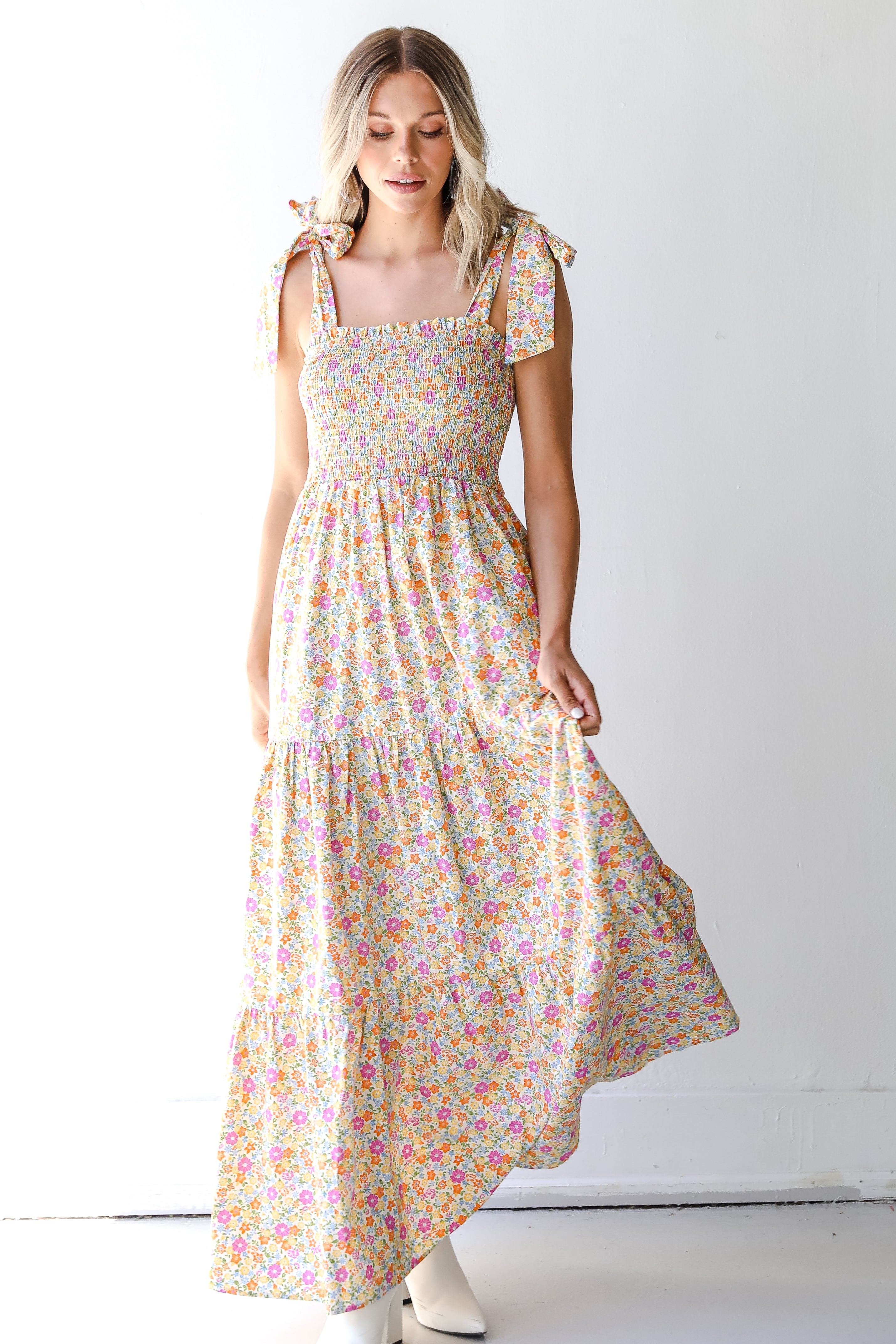 Floral Maxi Dress front view
