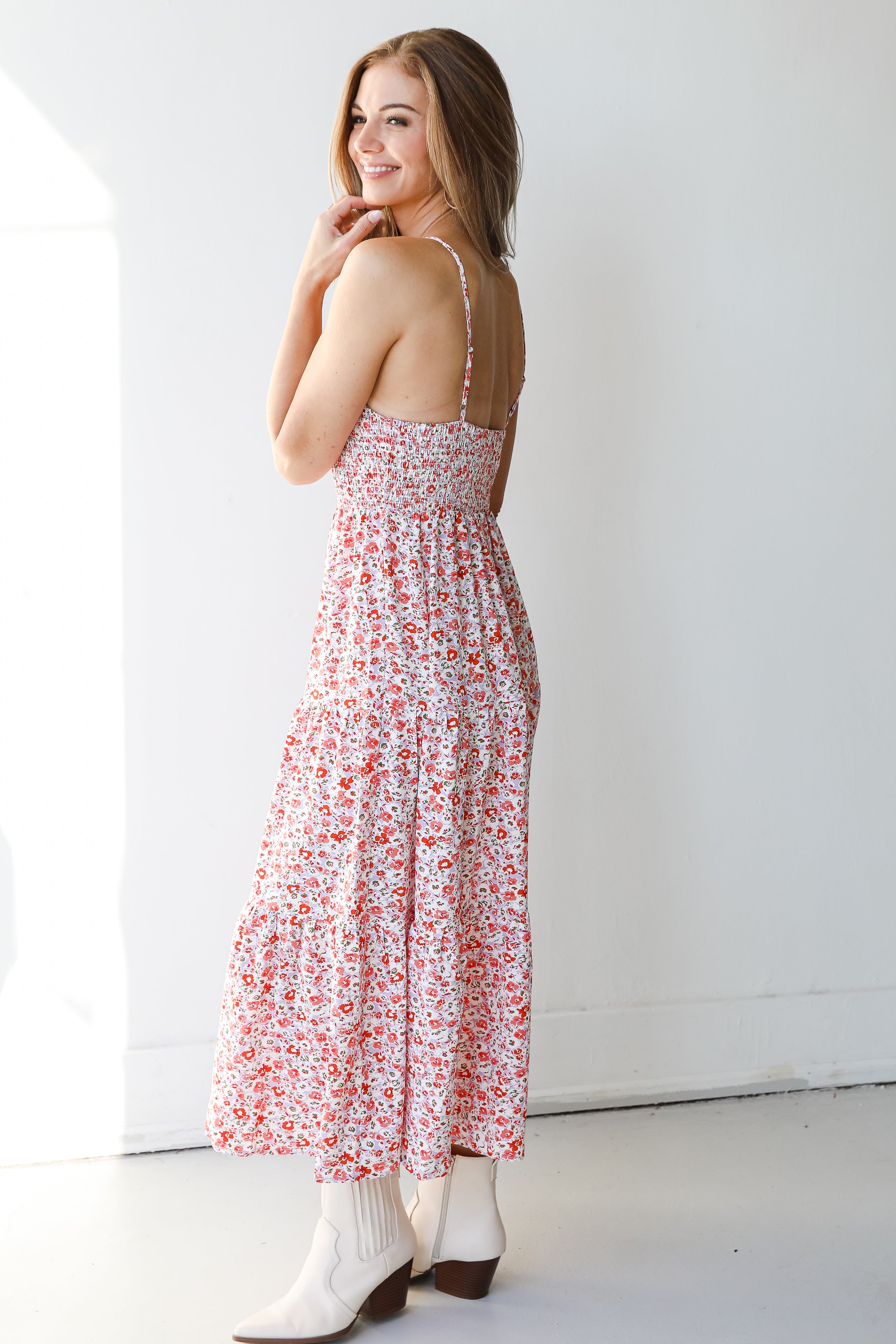 Floral Midi Dress side view