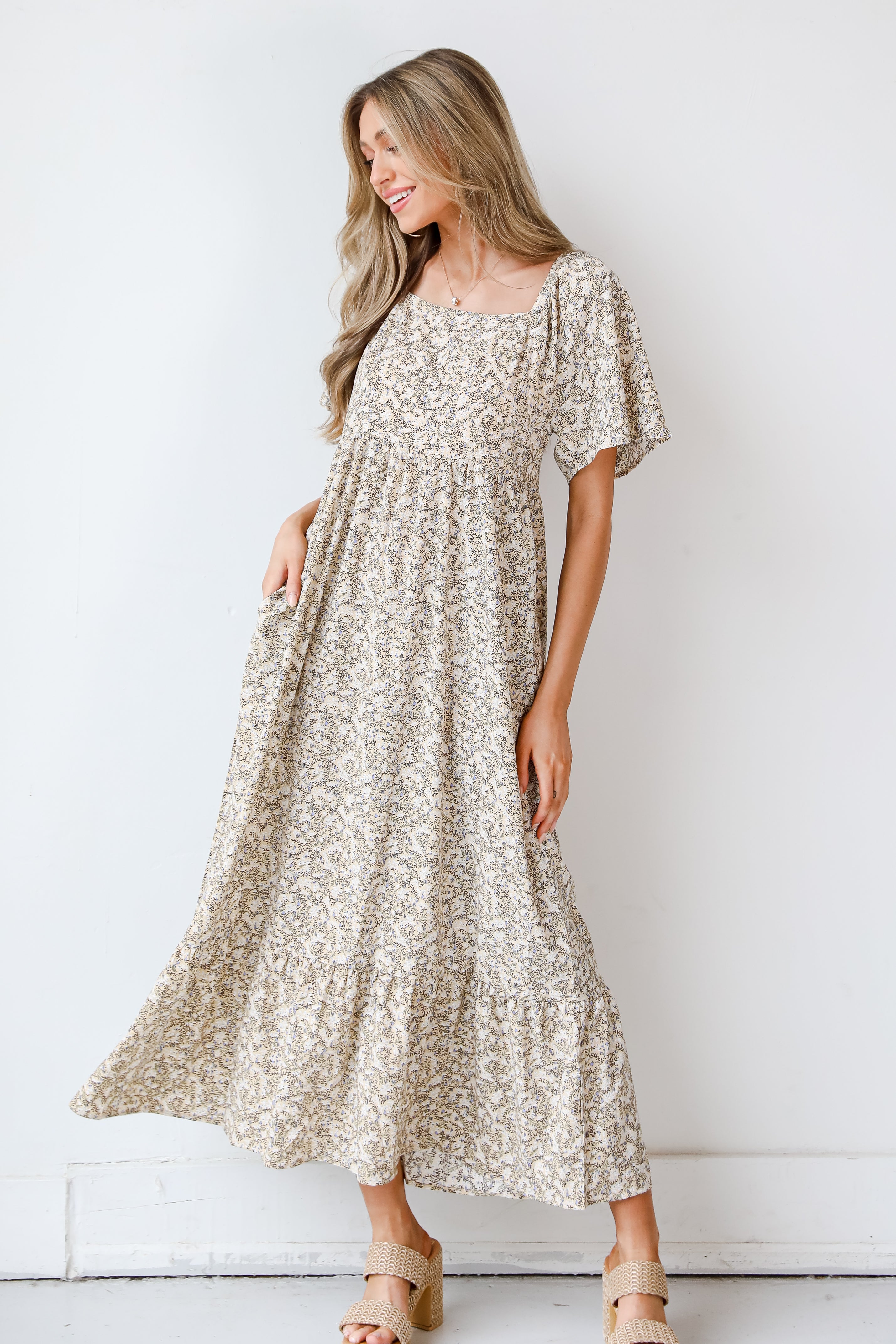 Floral Maxi Dress front view