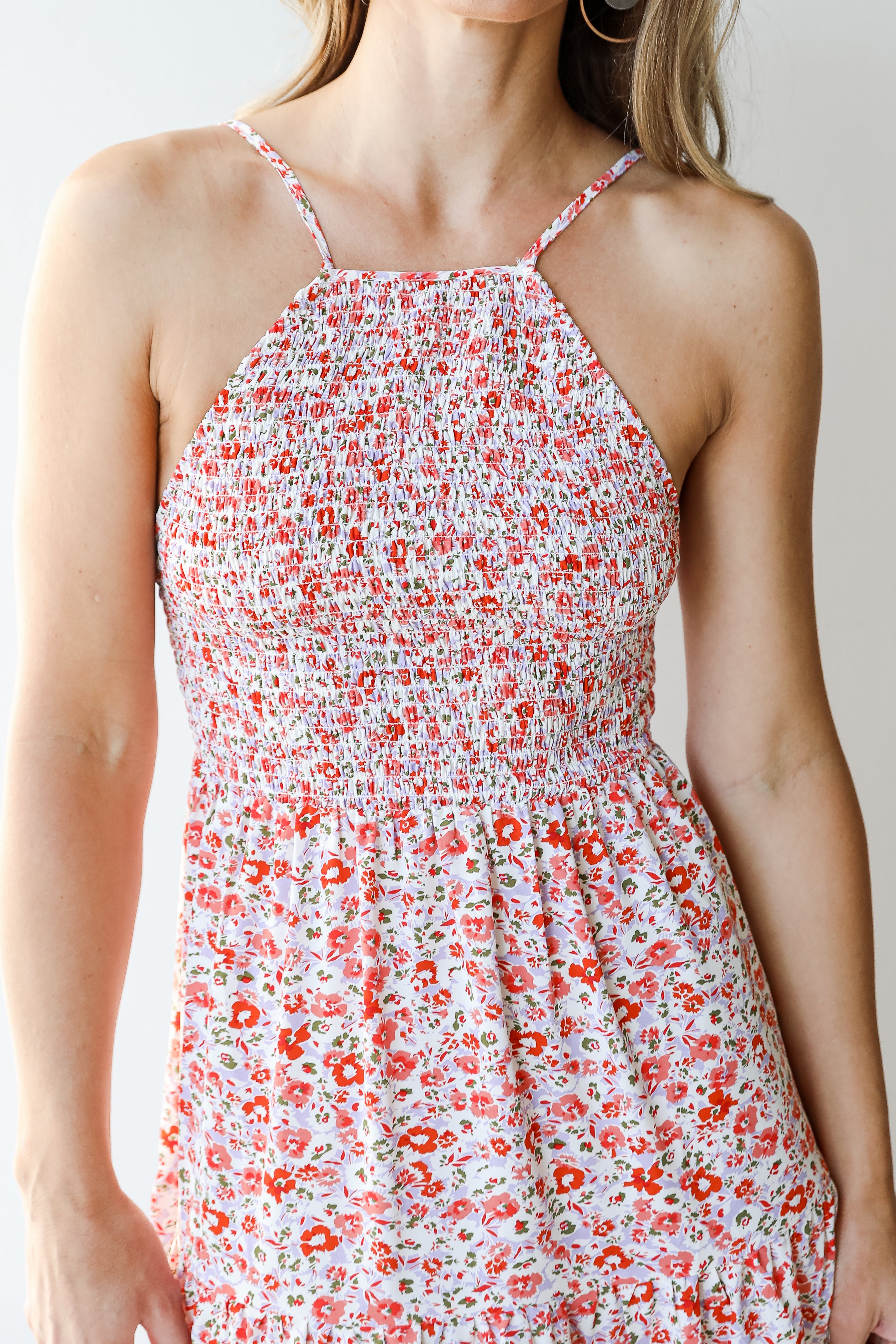 Floral Midi Dress close up