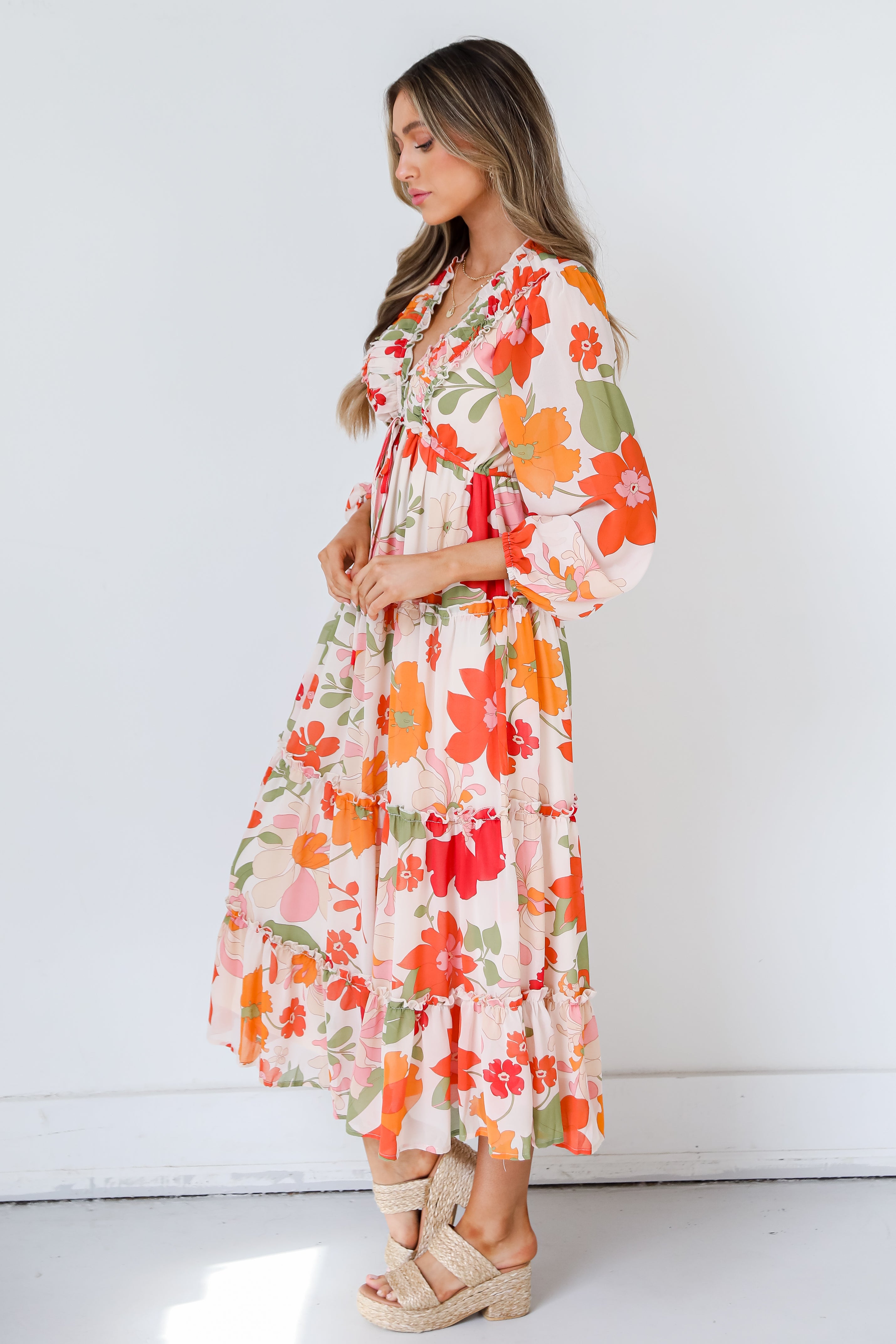 Floral Maxi Dress side view